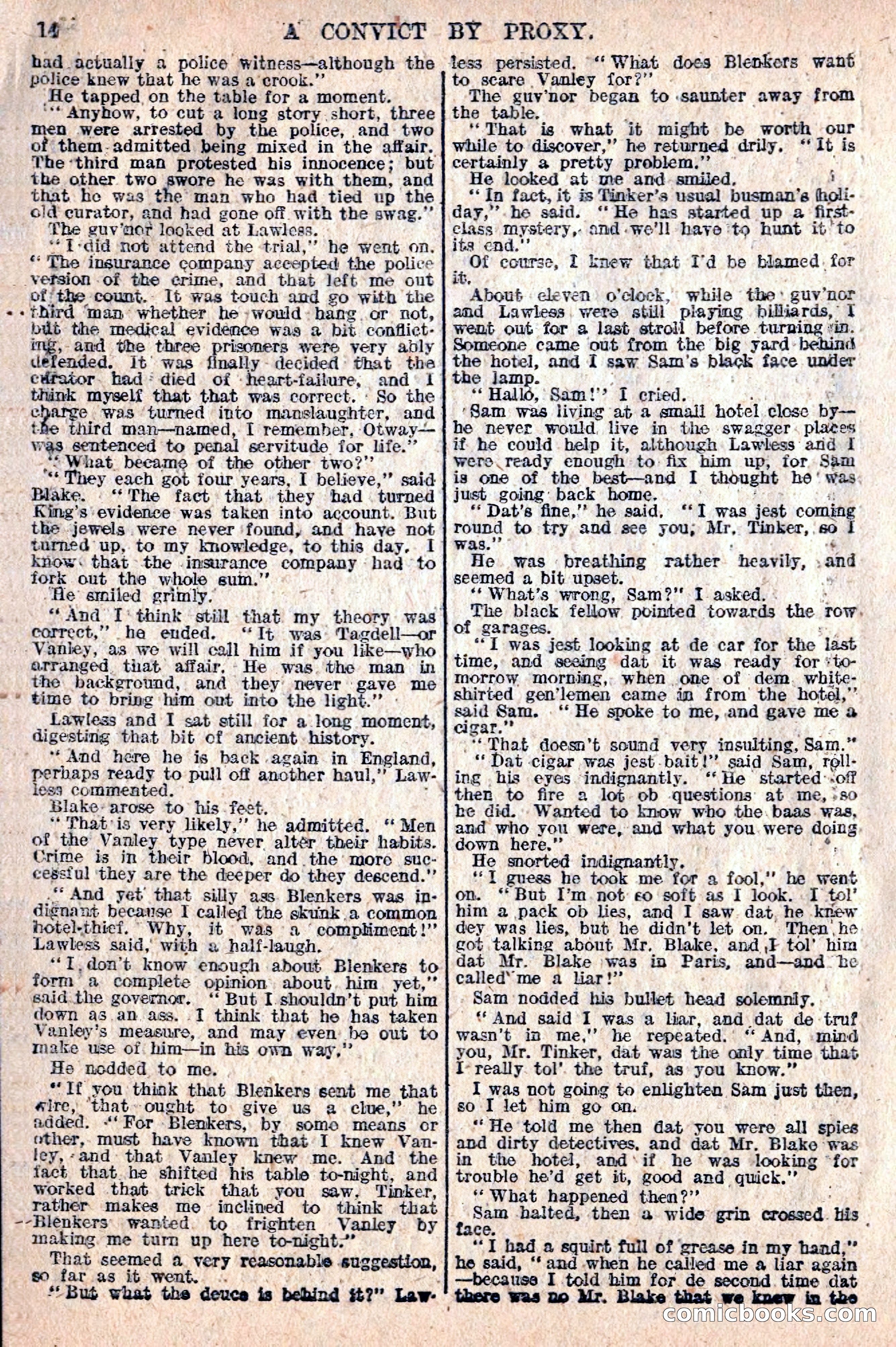 The Sexton Blake Library #76: A Convict By Proxy — page 16 of 68
