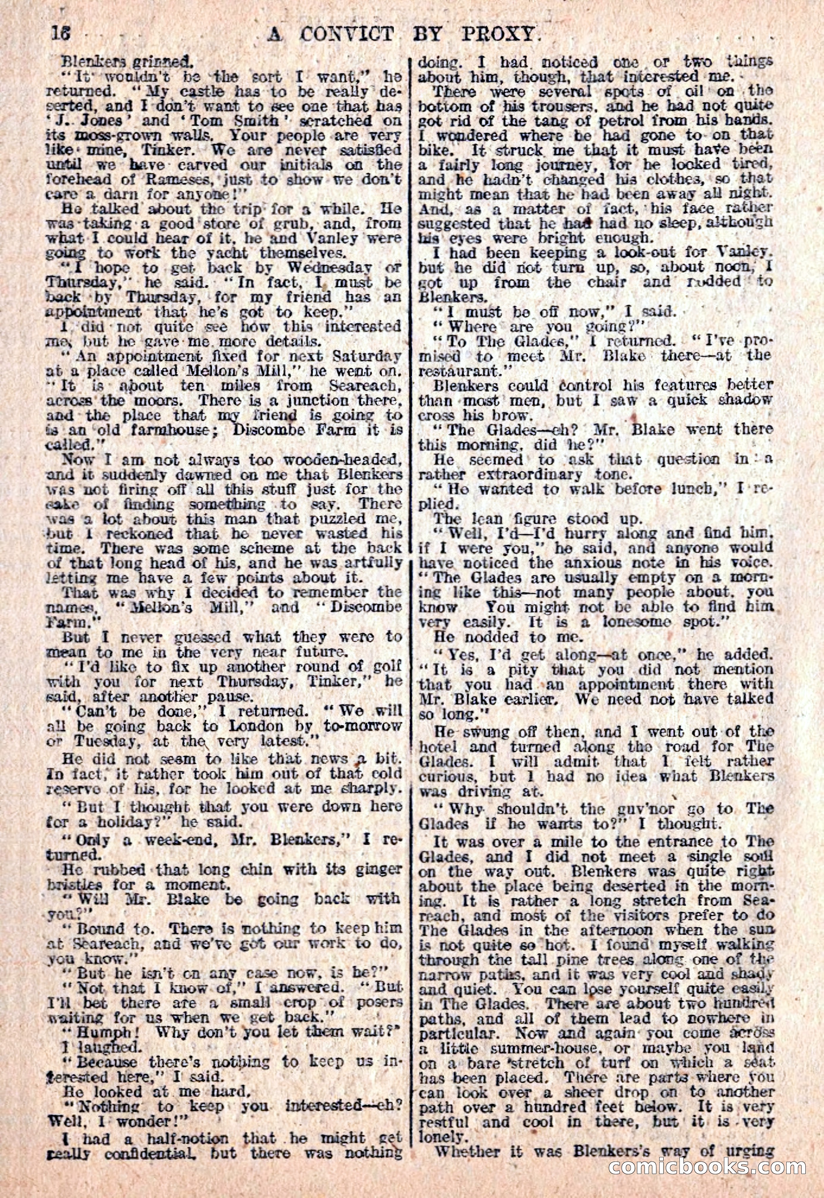 The Sexton Blake Library #76: A Convict By Proxy — page 18 of 68