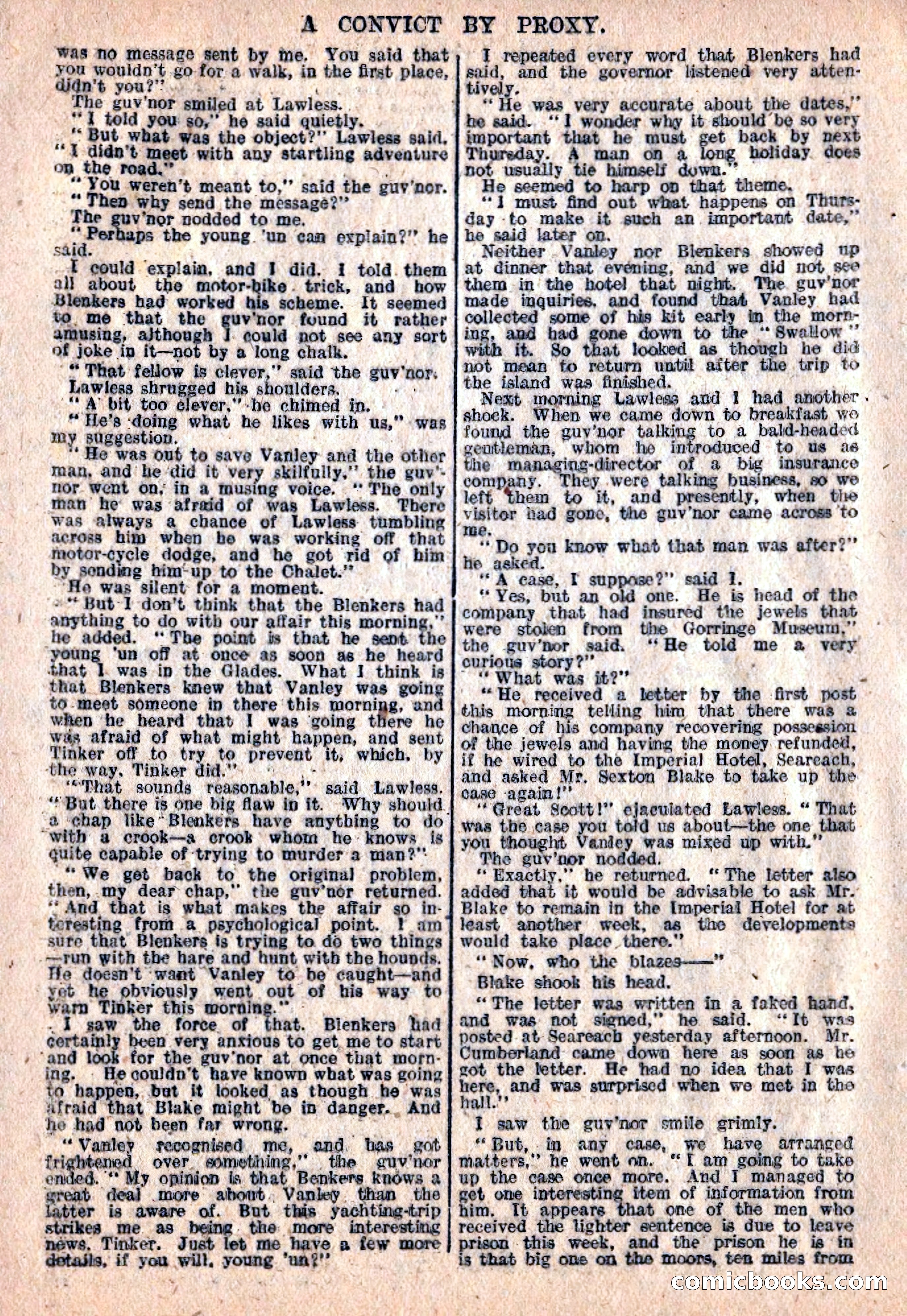 The Sexton Blake Library #76: A Convict By Proxy — page 22 of 68