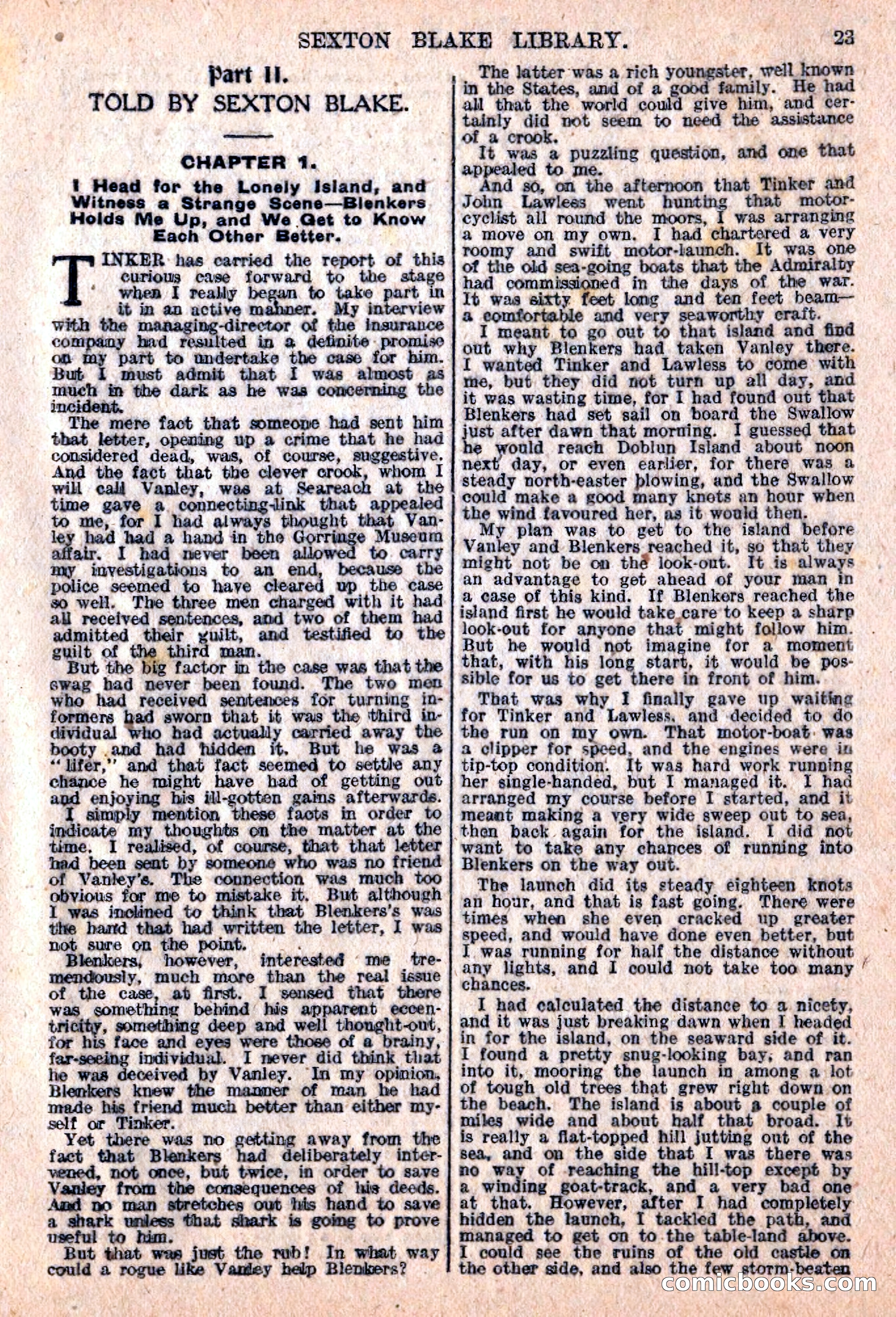 The Sexton Blake Library #76: A Convict By Proxy — page 25 of 68