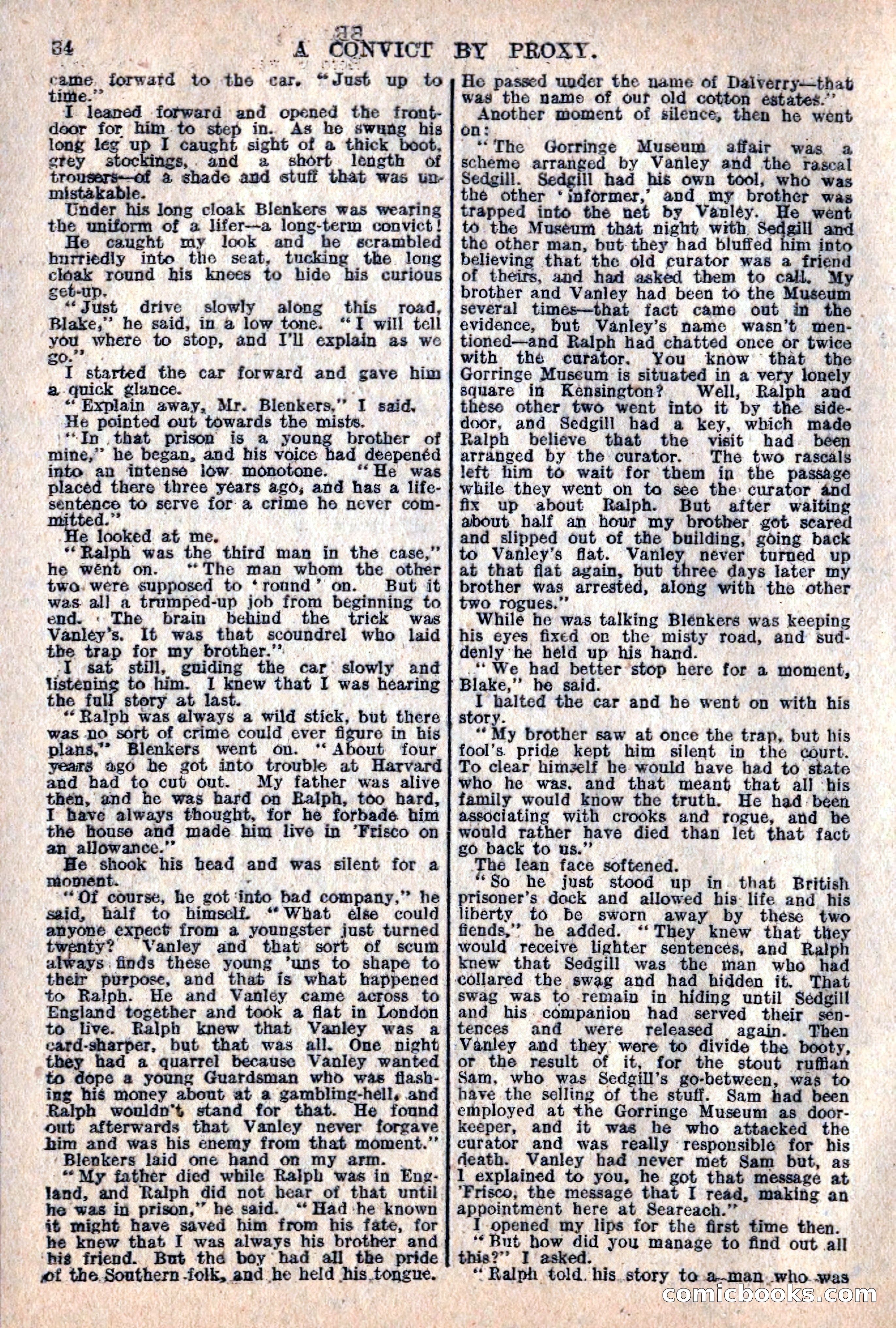 The Sexton Blake Library #76: A Convict By Proxy — page 36 of 68