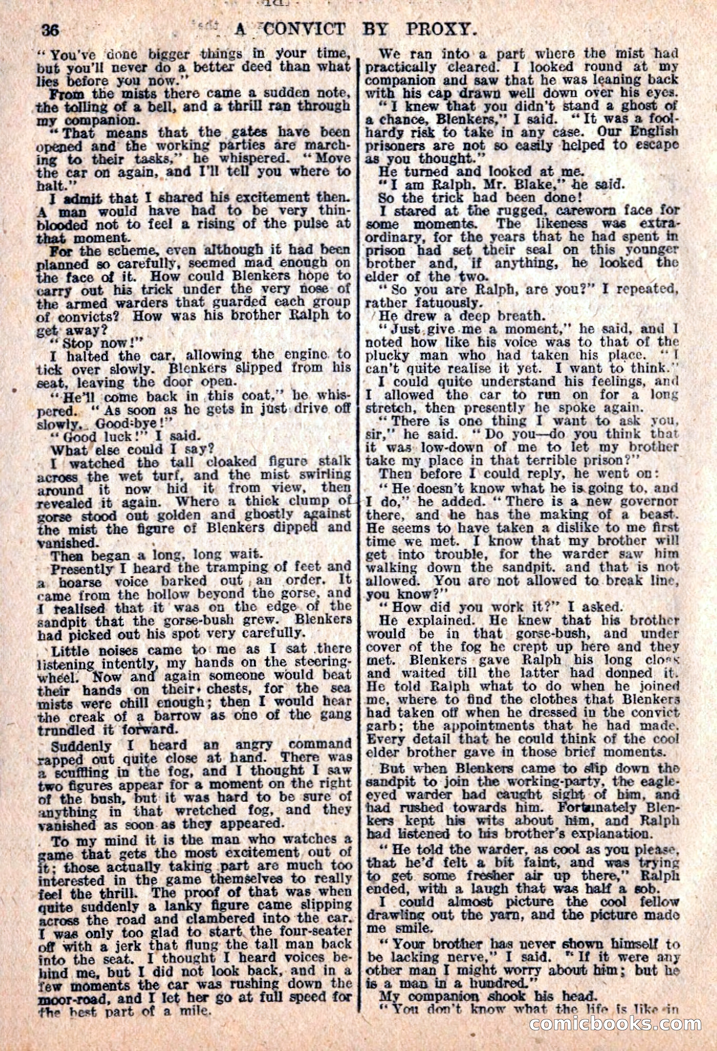 The Sexton Blake Library #76: A Convict By Proxy — page 38 of 68