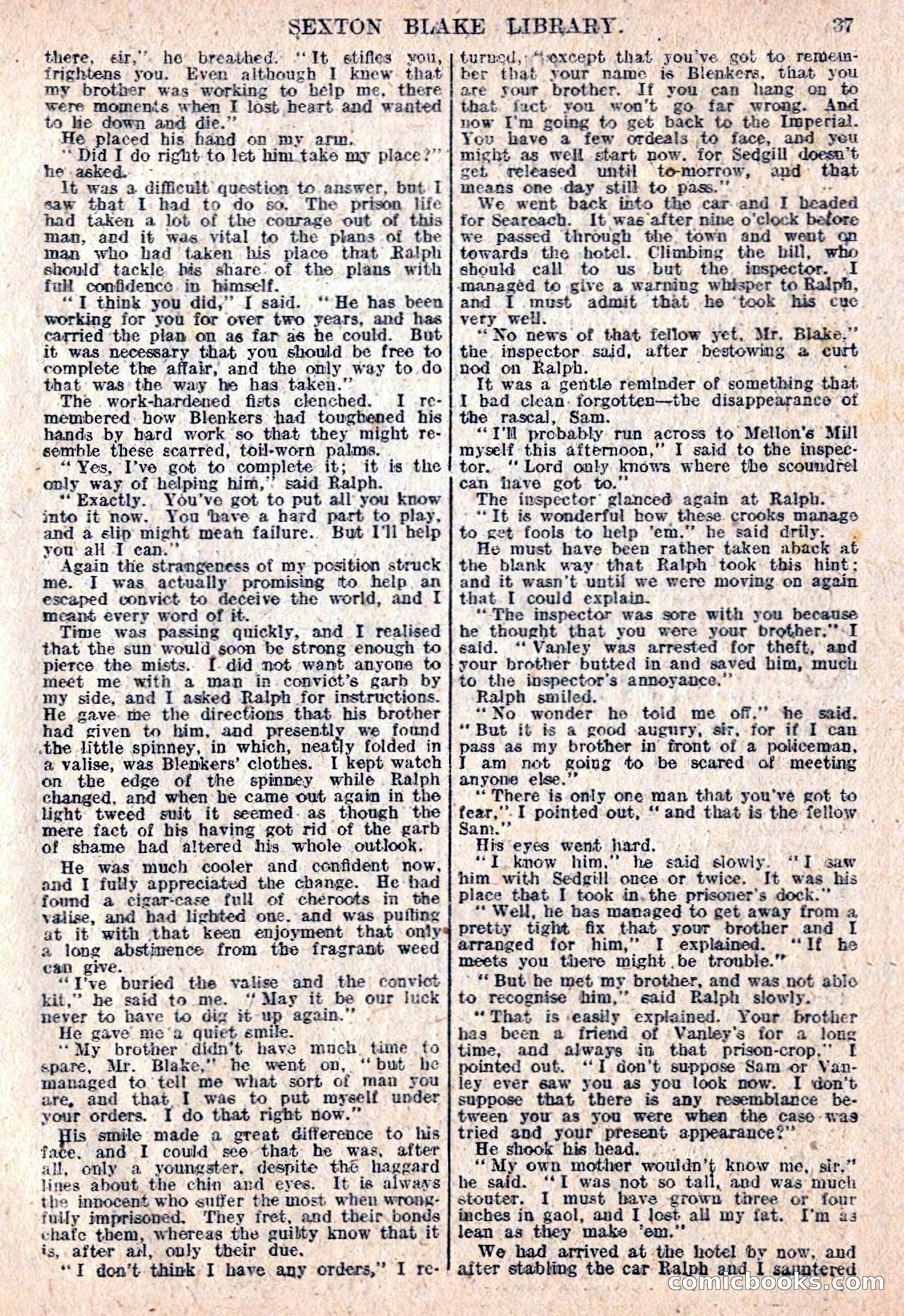 The Sexton Blake Library #76: A Convict By Proxy — page 39 of 68