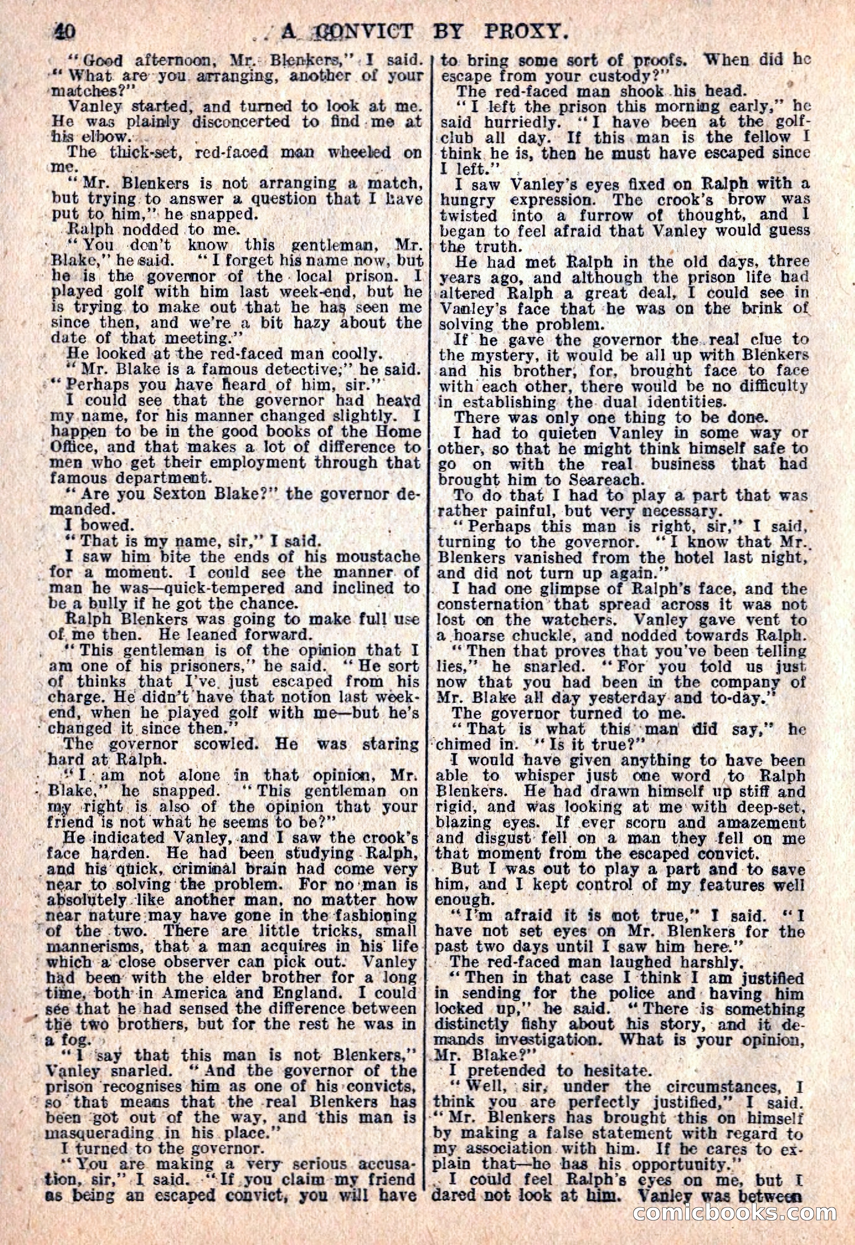 The Sexton Blake Library #76: A Convict By Proxy — page 42 of 68