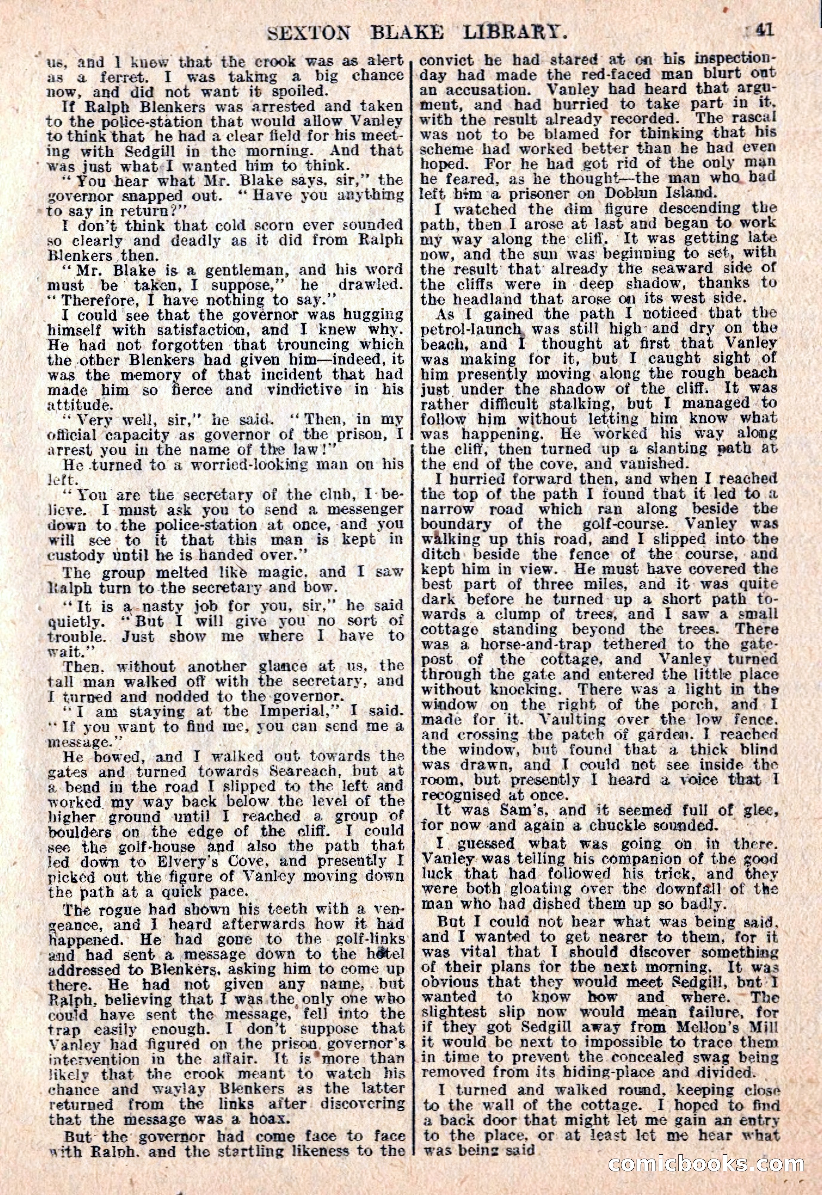 The Sexton Blake Library #76: A Convict By Proxy — page 43 of 68