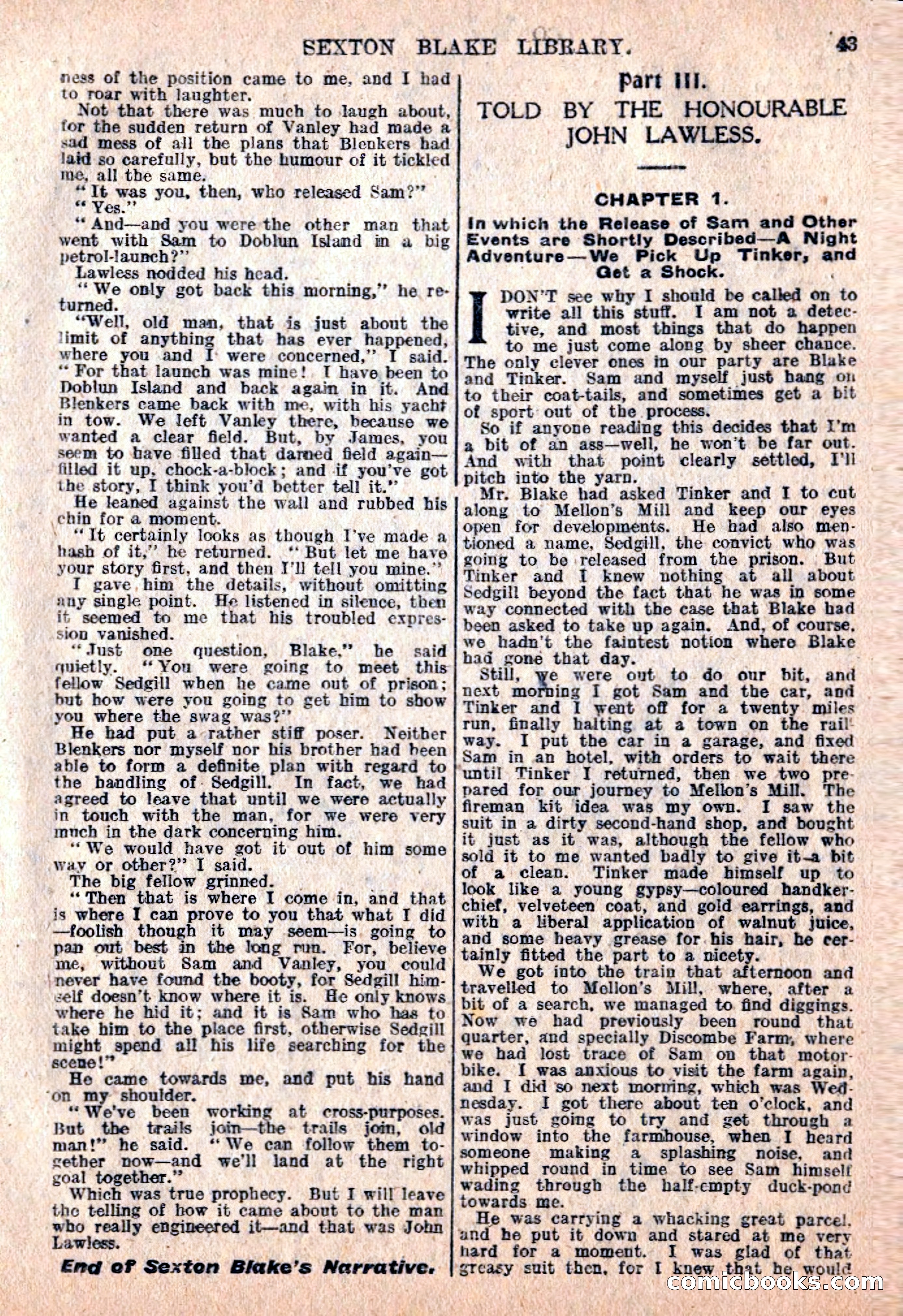The Sexton Blake Library #76: A Convict By Proxy — page 45 of 68
