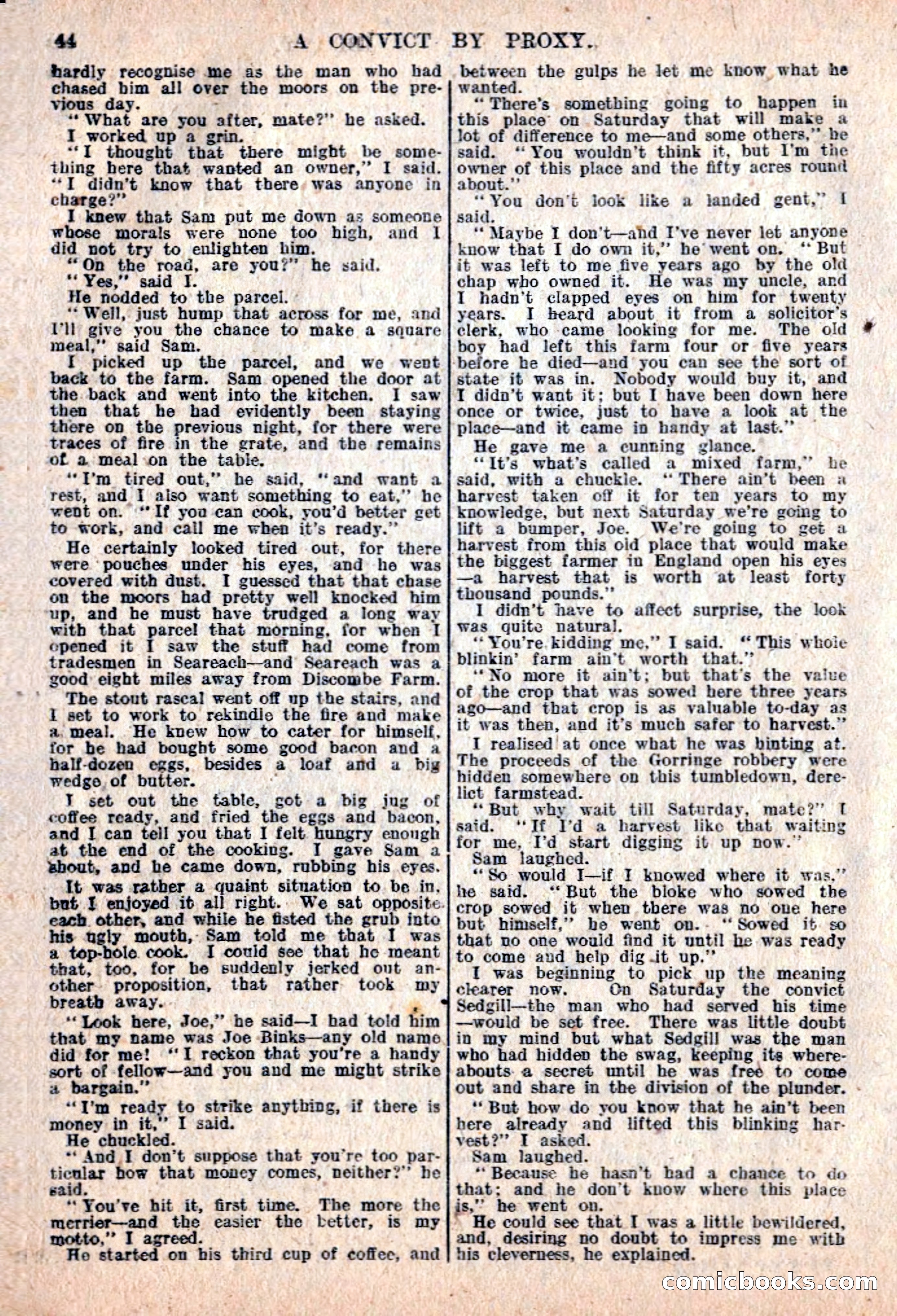 The Sexton Blake Library #76: A Convict By Proxy — page 46 of 68