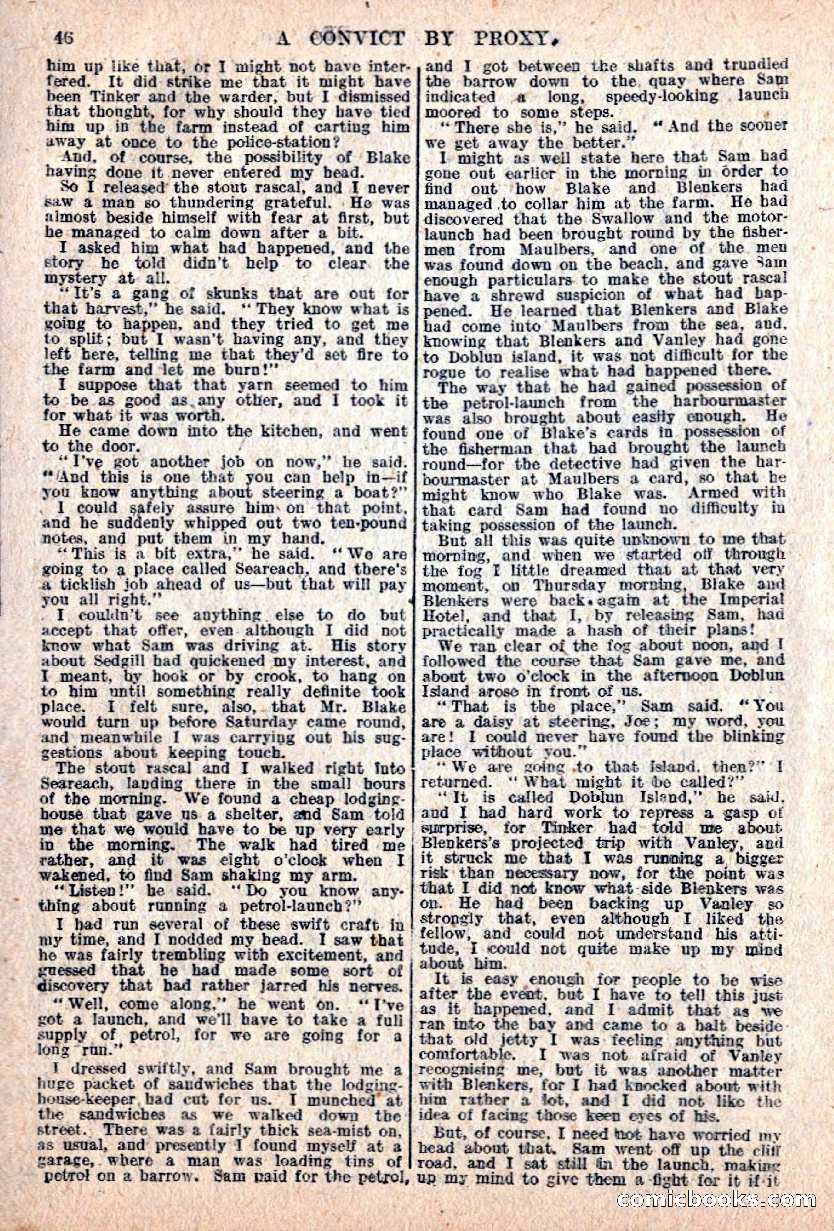 The Sexton Blake Library #76: A Convict By Proxy — page 48 of 68