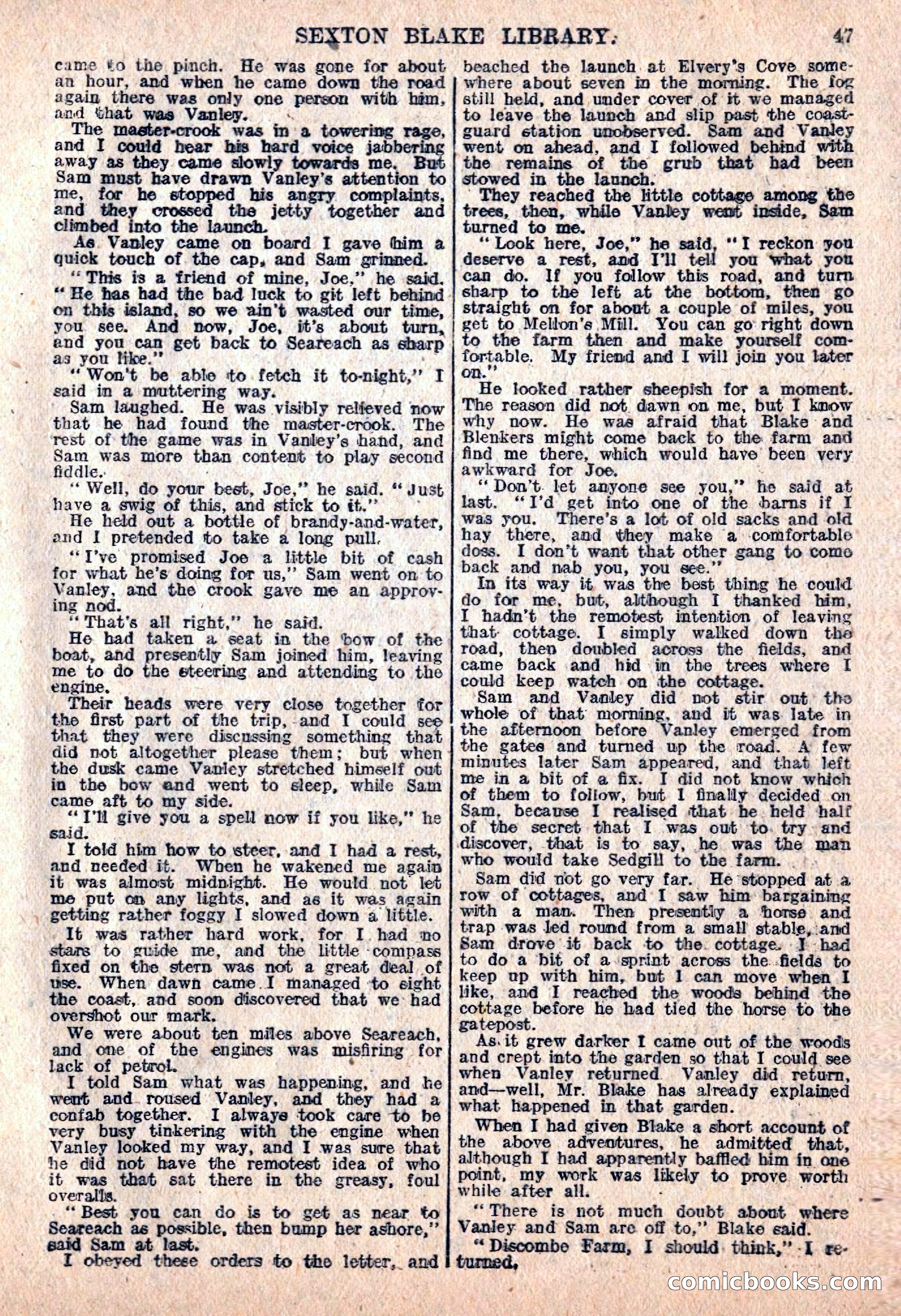 The Sexton Blake Library #76: A Convict By Proxy — page 49 of 68
