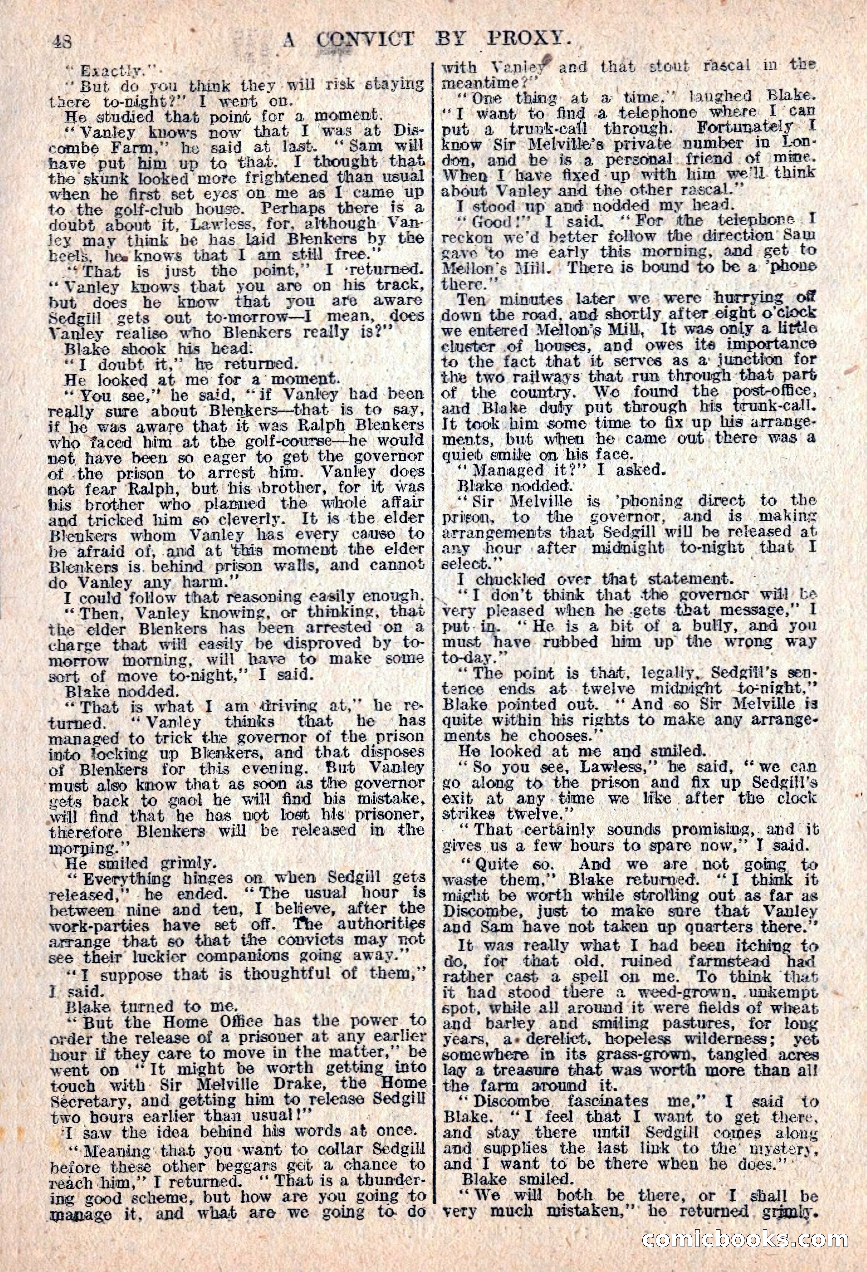 The Sexton Blake Library #76: A Convict By Proxy — page 50 of 68