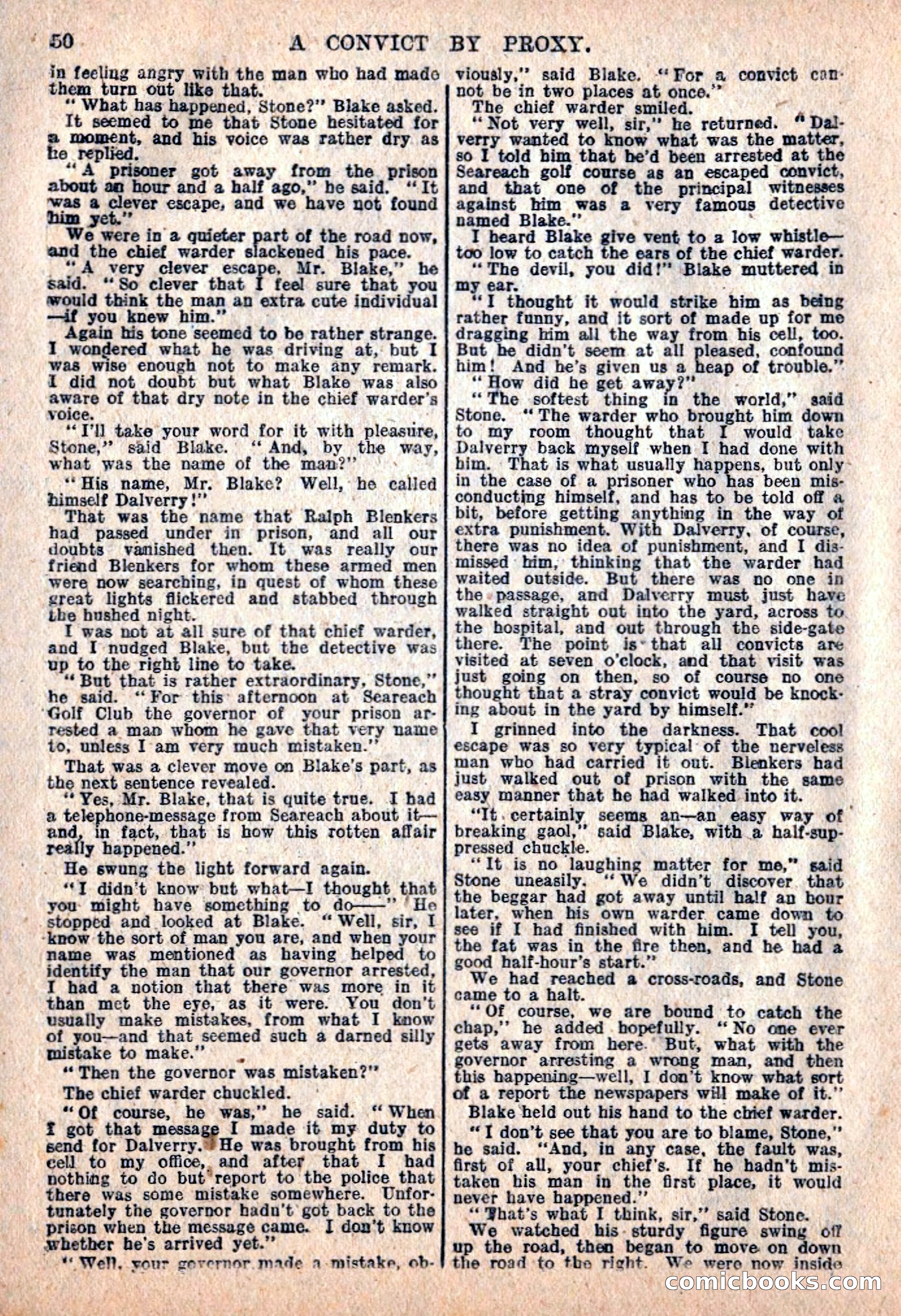 The Sexton Blake Library #76: A Convict By Proxy — page 52 of 68
