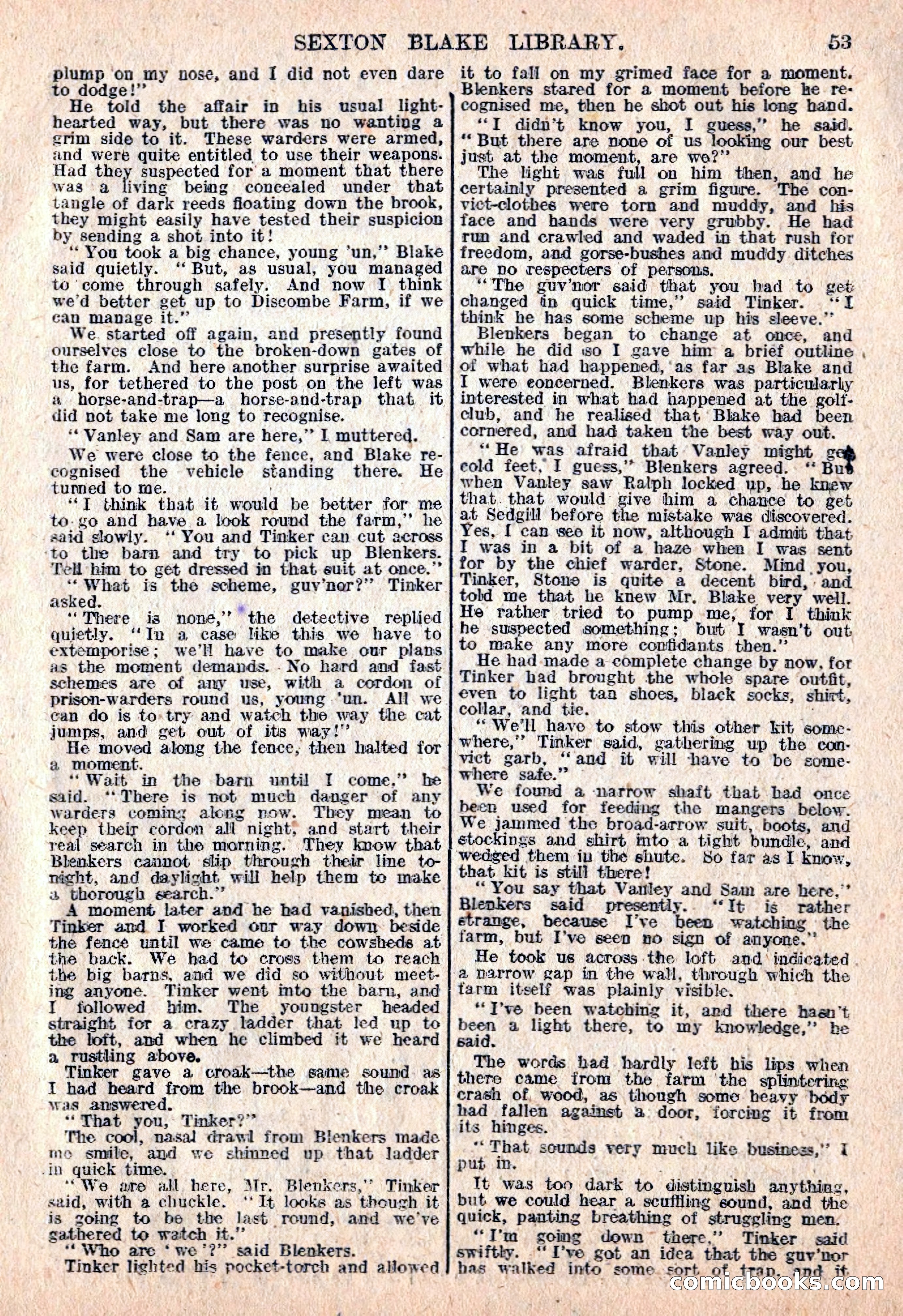 The Sexton Blake Library #76: A Convict By Proxy — page 55 of 68