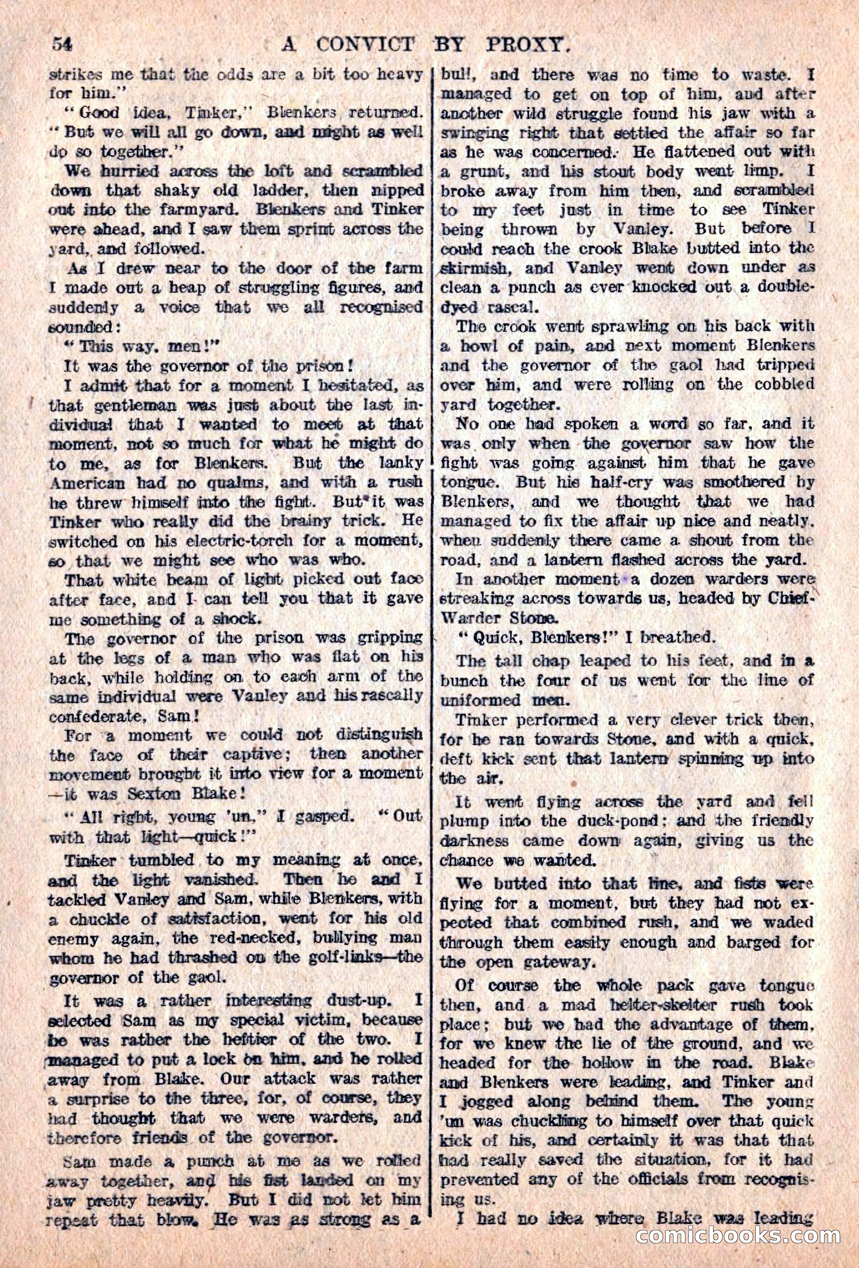 The Sexton Blake Library #76: A Convict By Proxy — page 56 of 68