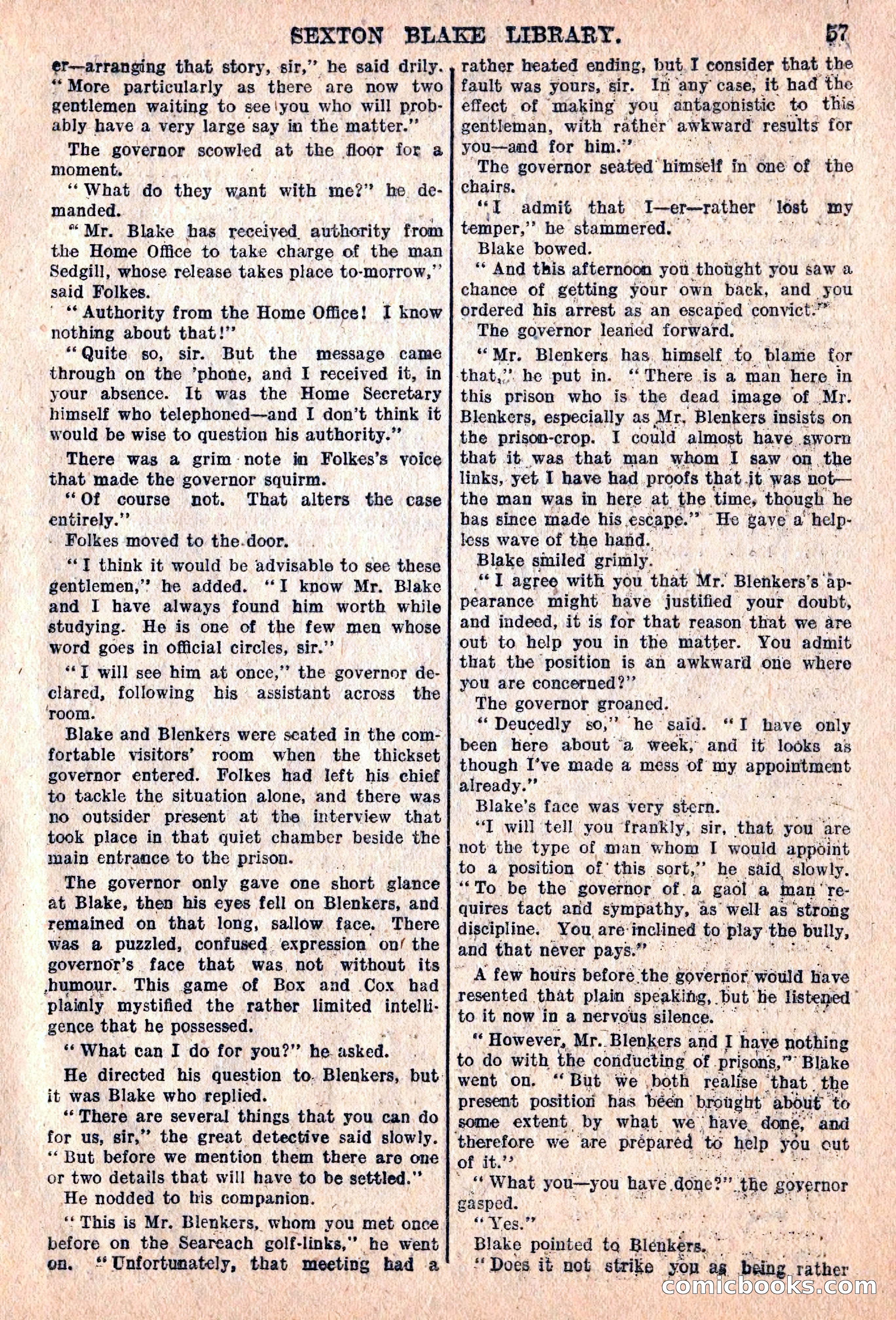 The Sexton Blake Library #76: A Convict By Proxy — page 59 of 68