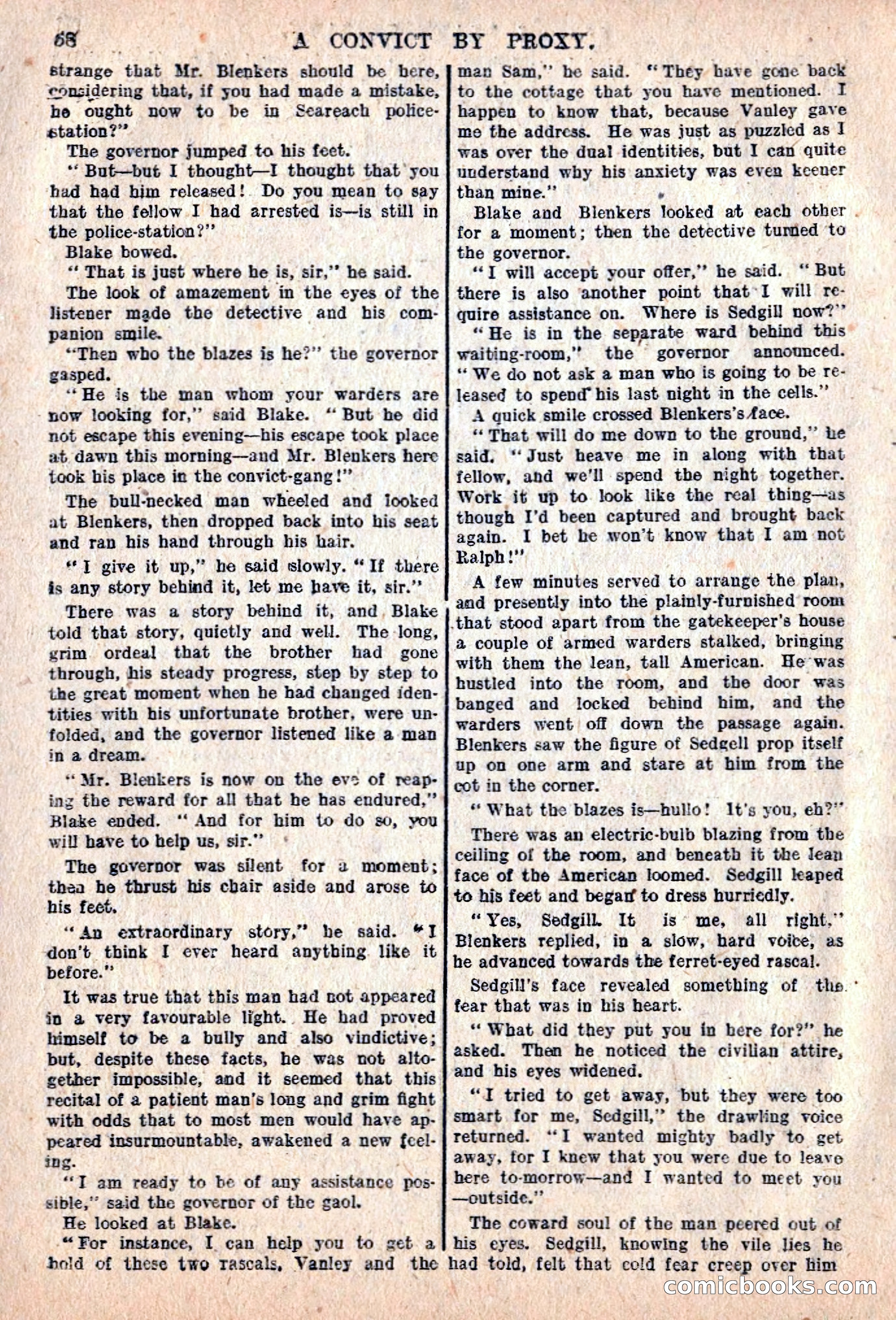 The Sexton Blake Library #76: A Convict By Proxy — page 60 of 68