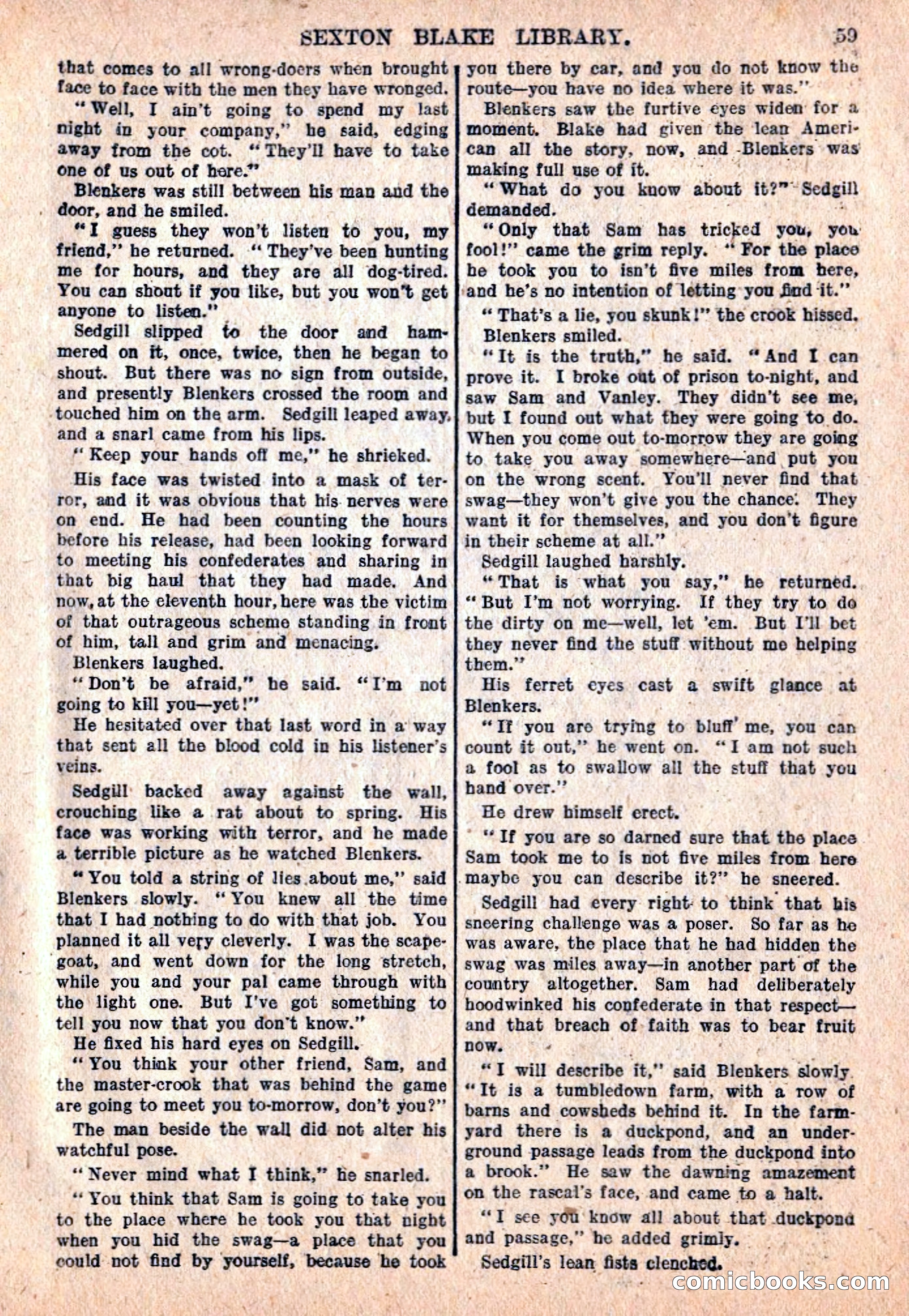 The Sexton Blake Library #76: A Convict By Proxy — page 61 of 68