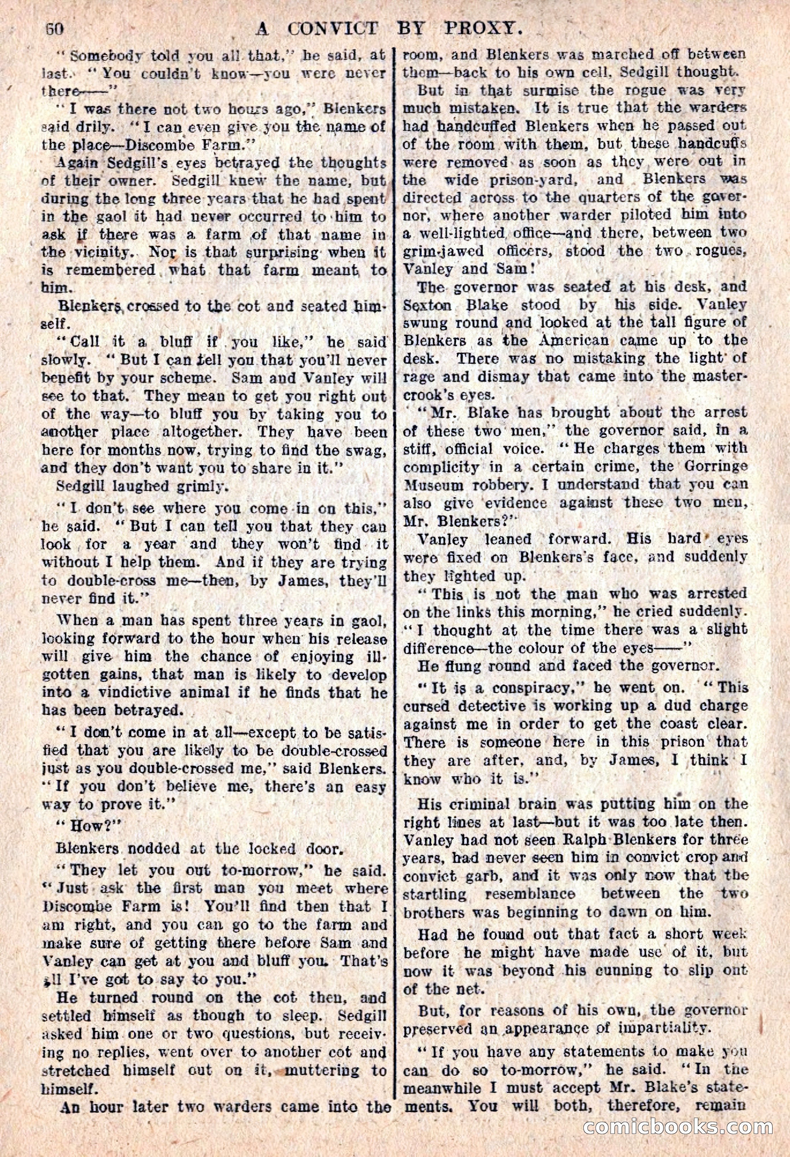 The Sexton Blake Library #76: A Convict By Proxy — page 62 of 68