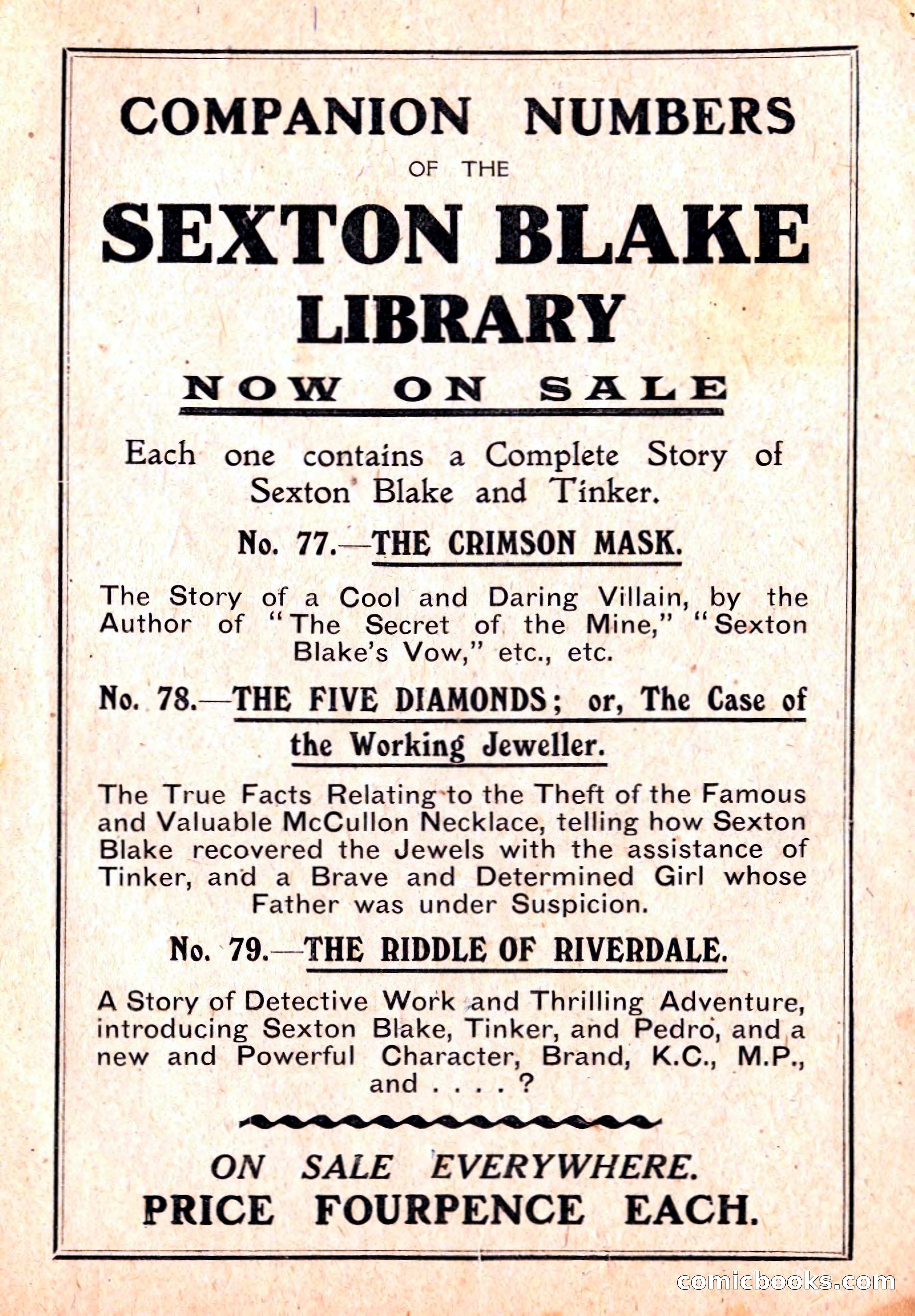 The Sexton Blake Library #76: A Convict By Proxy — page 67 of 68