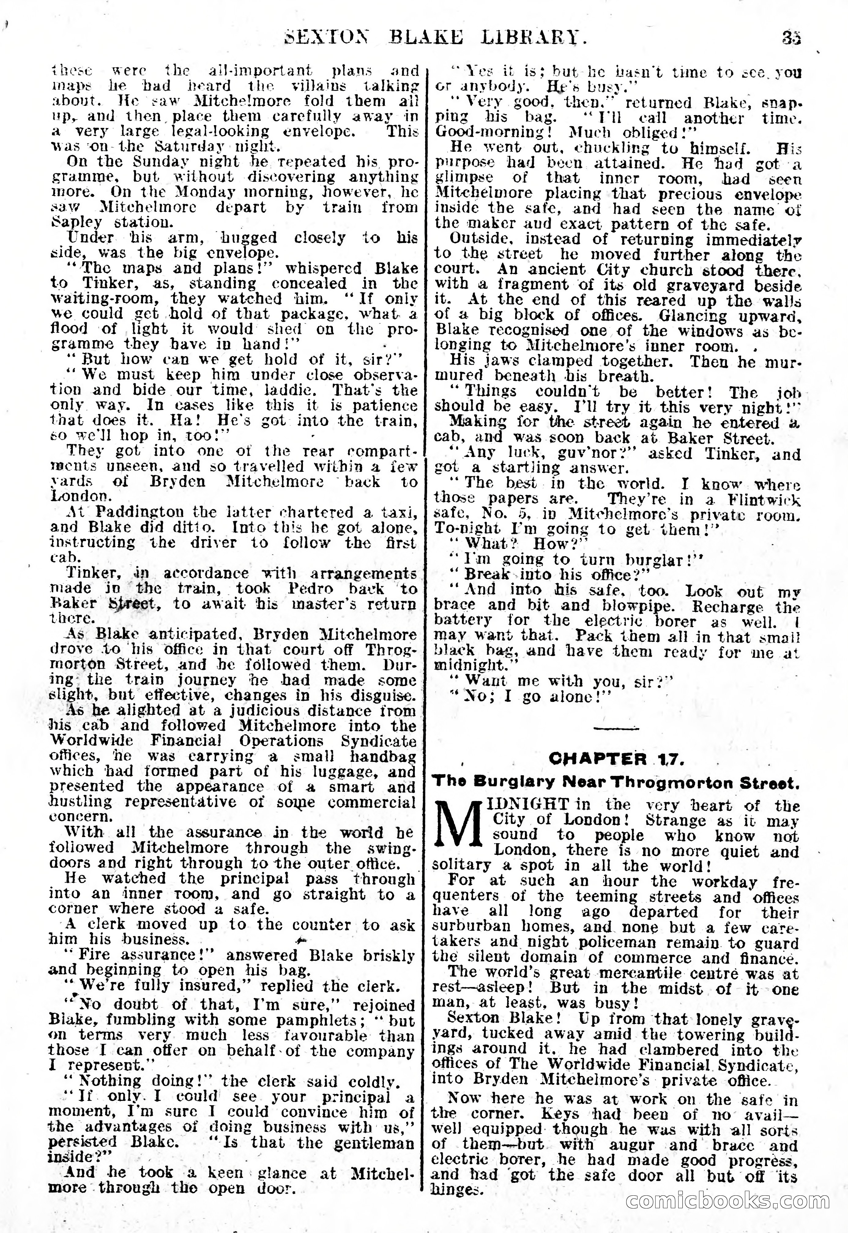The Sexton Blake Library, Series 1, No. 145 — page 37 of 68