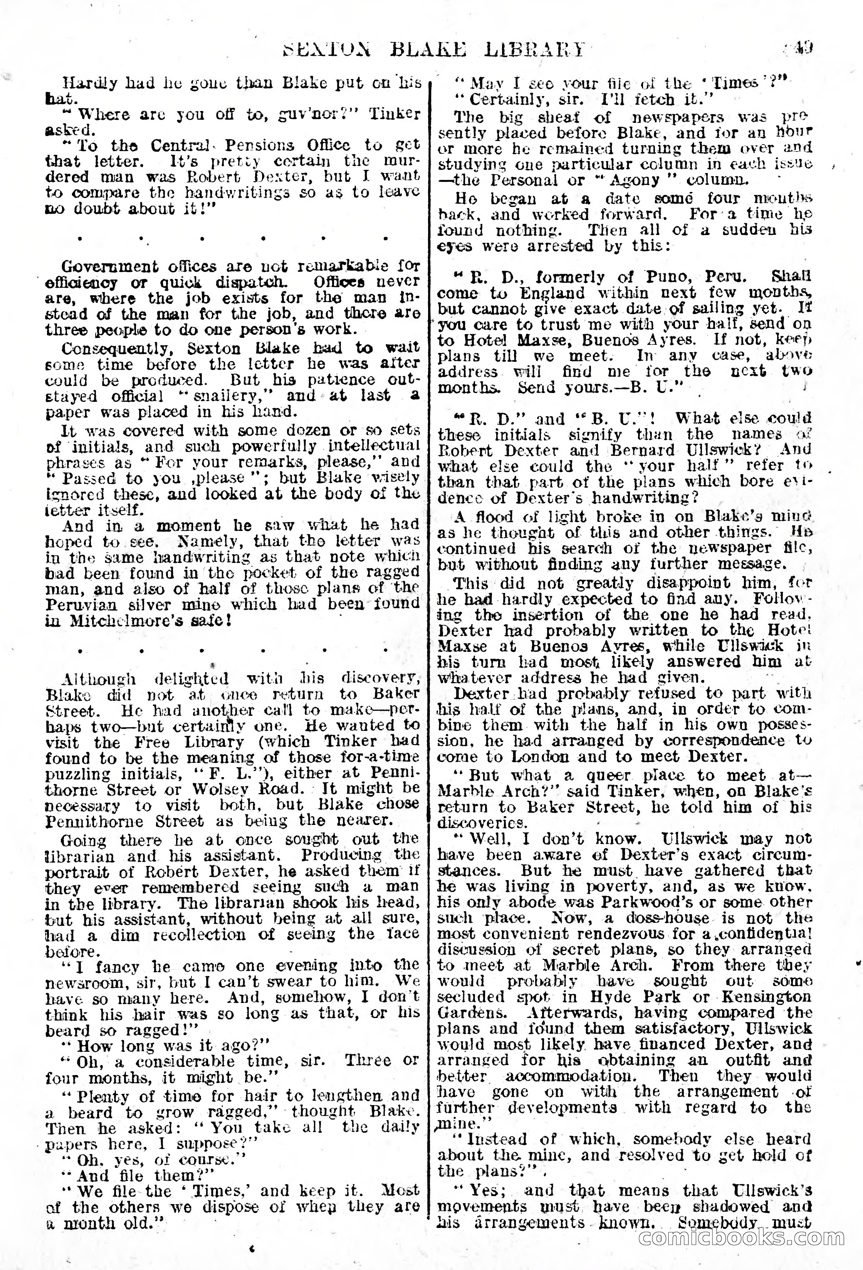 The Sexton Blake Library, Series 1, No. 145 — page 51 of 68
