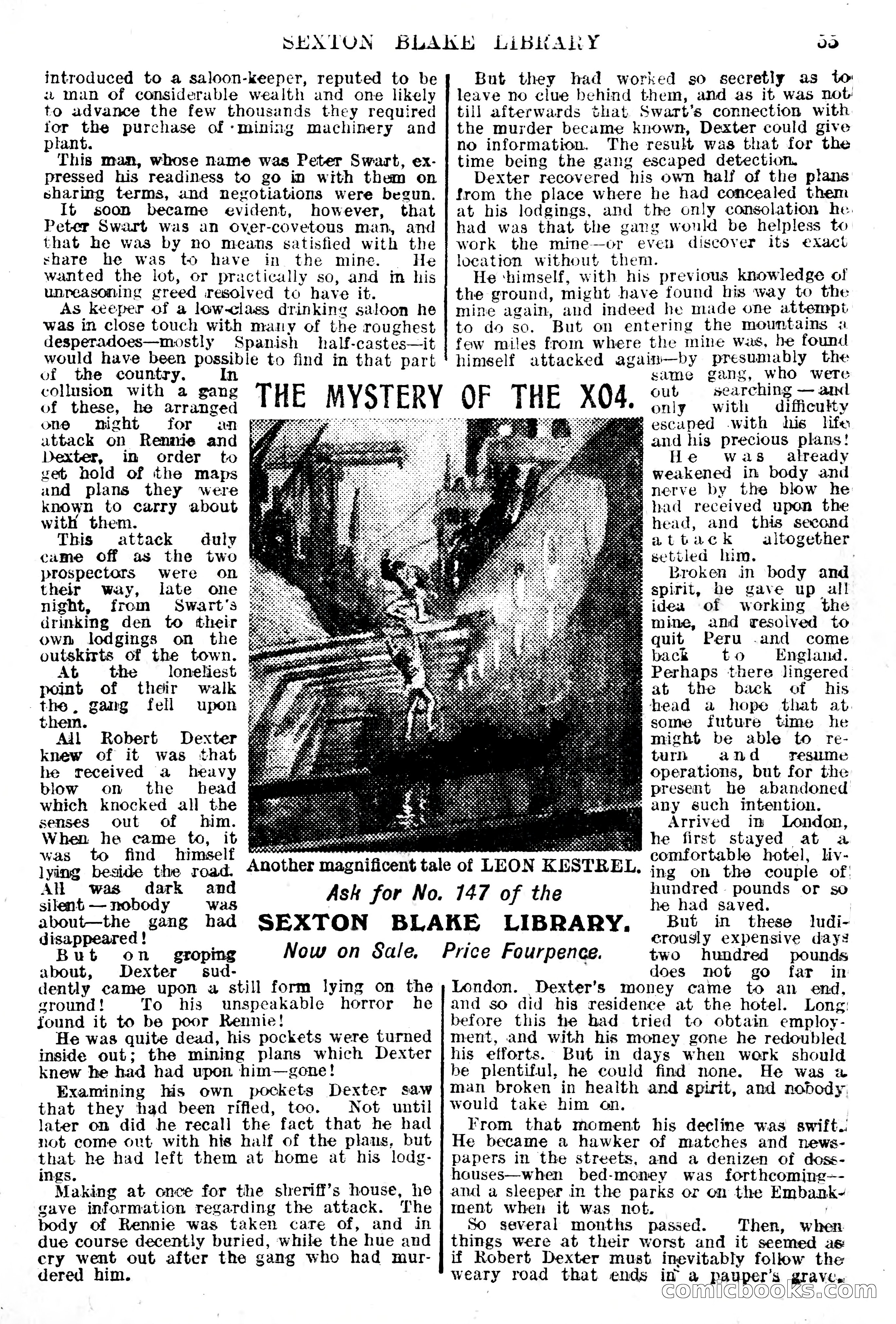 The Sexton Blake Library, Series 1, No. 145 — page 57 of 68
