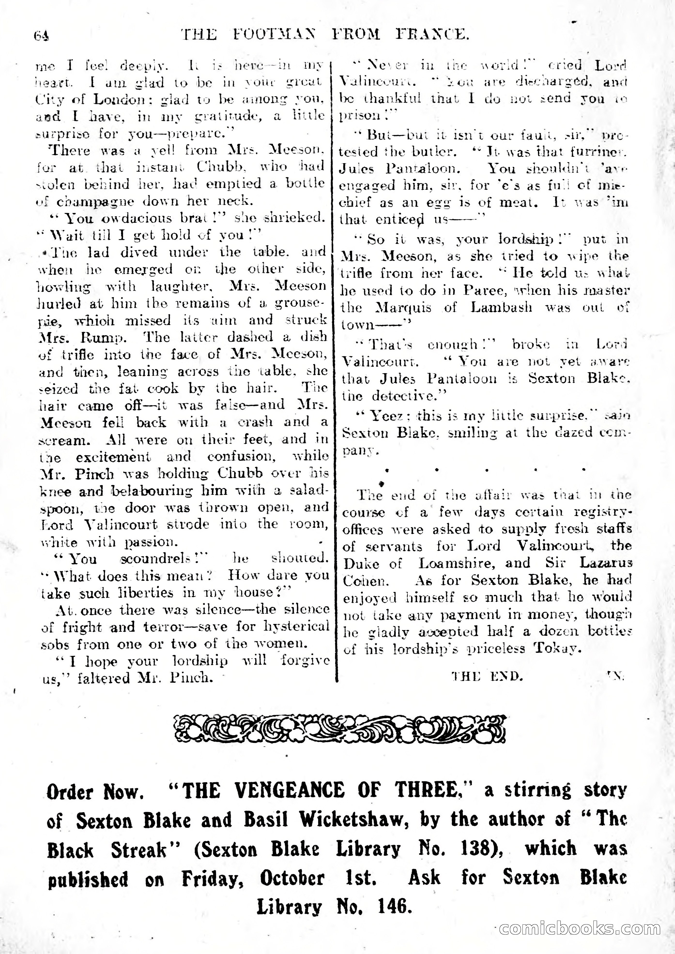 The Sexton Blake Library, Series 1, No. 145 — page 66 of 68