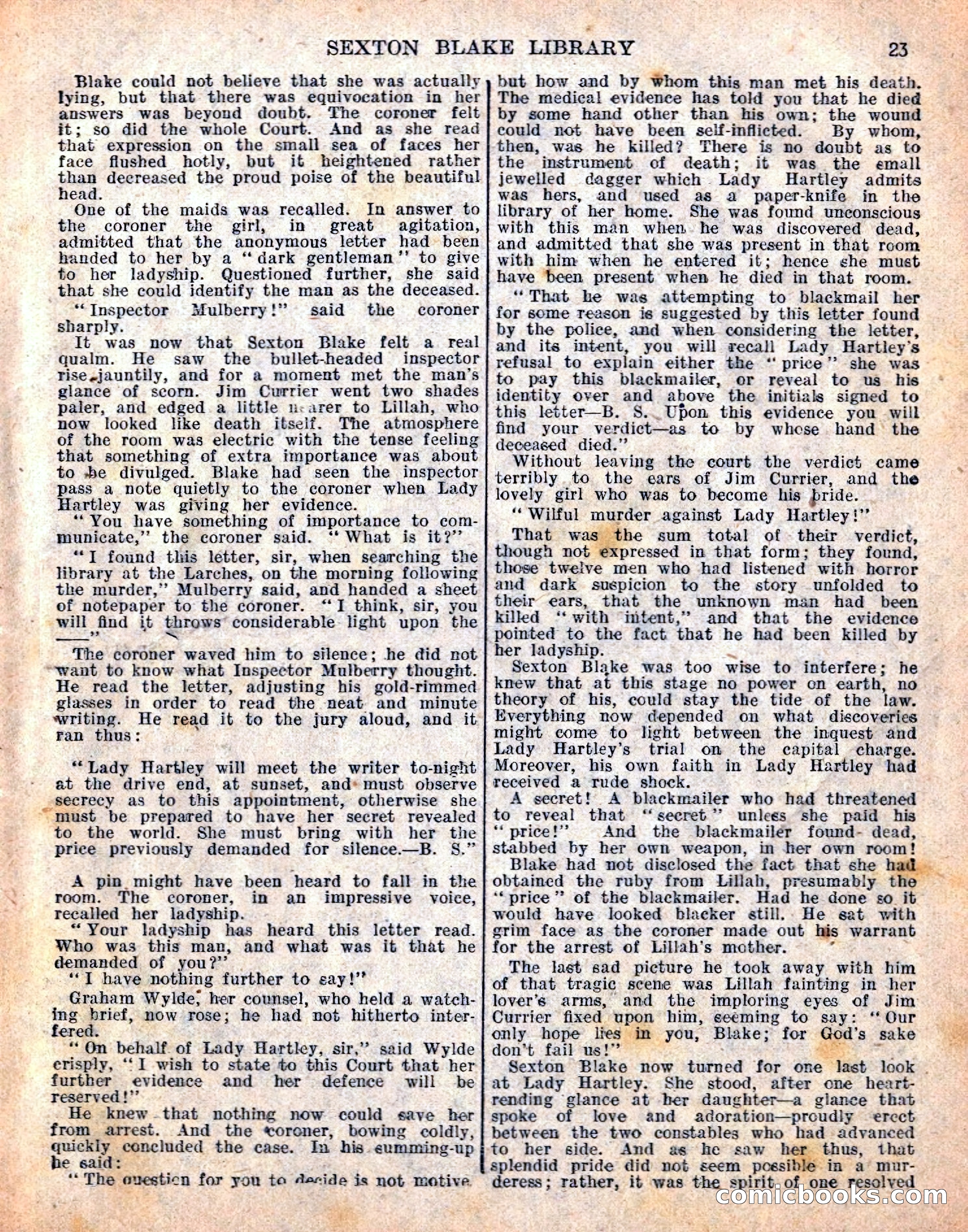 The Sexton Blake Library S1 #198 — page 25 of 68