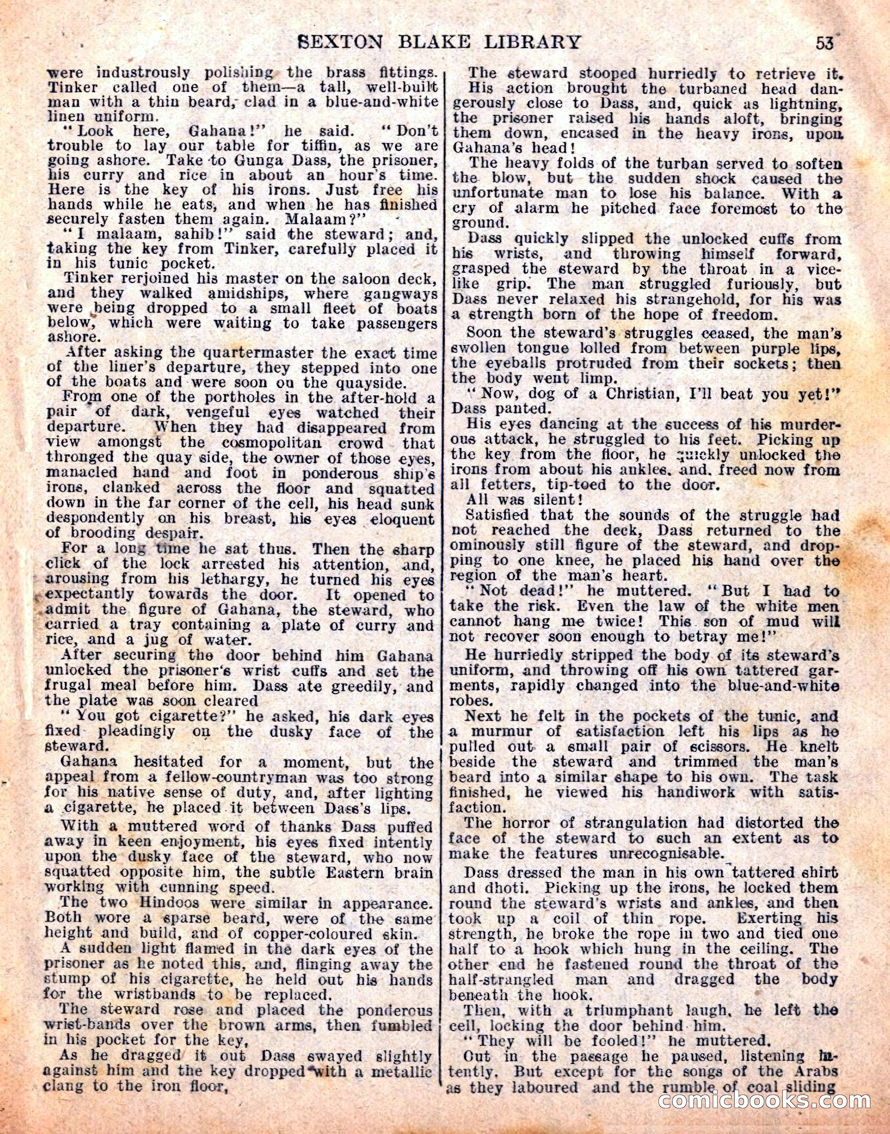 The Sexton Blake Library S1 #198 — page 55 of 68