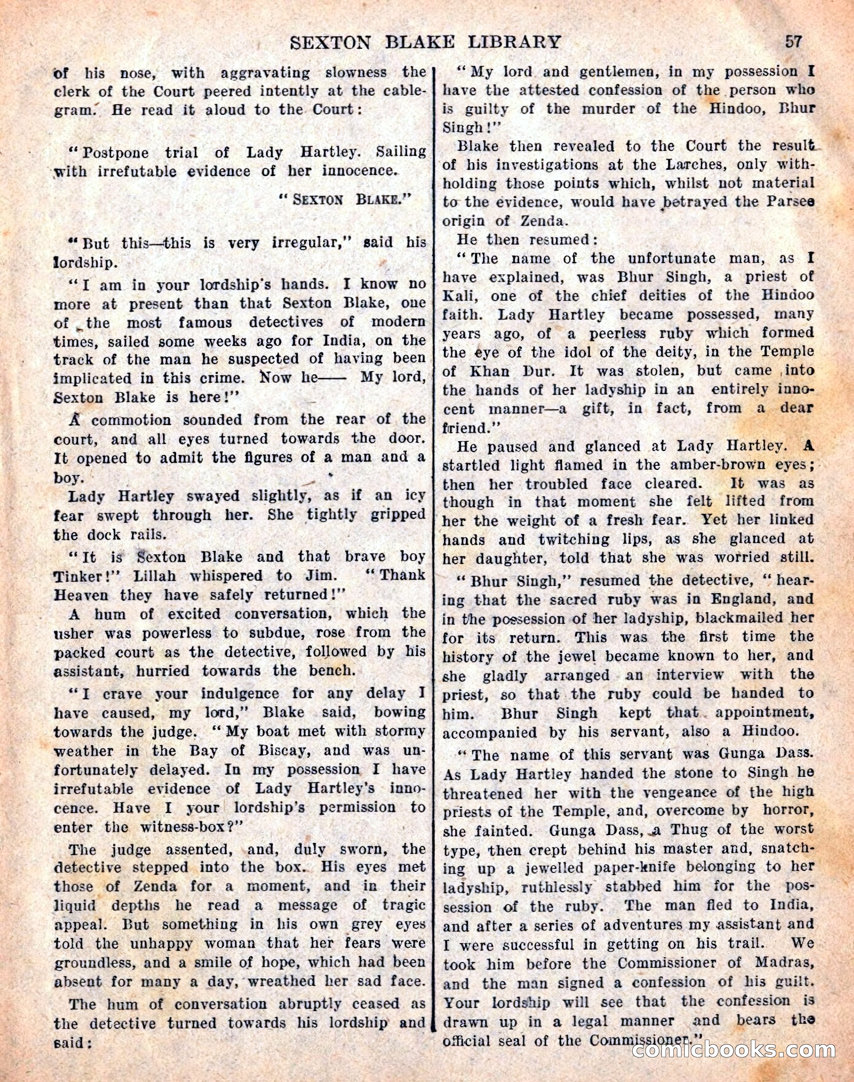 The Sexton Blake Library S1 #198 — page 59 of 68