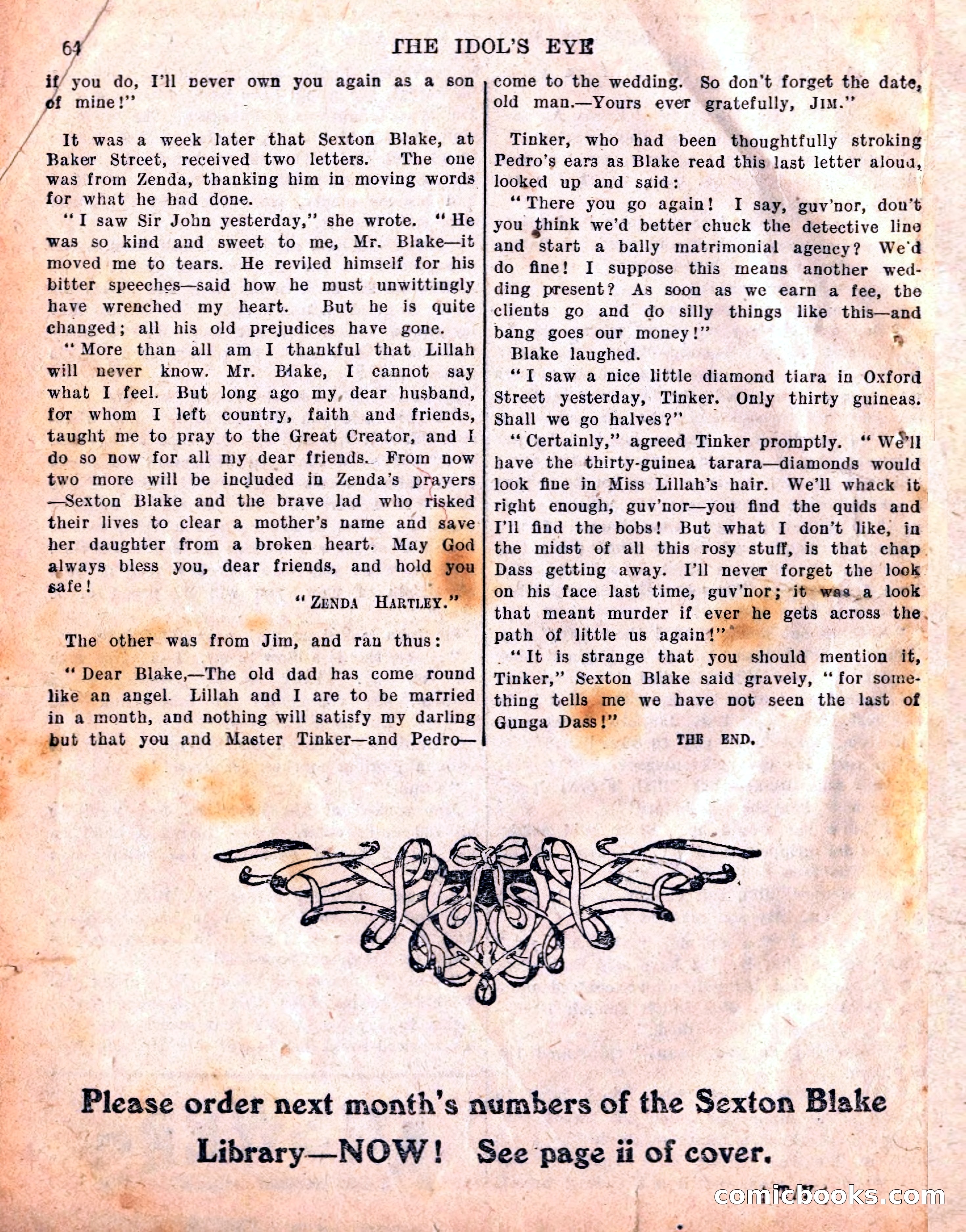 The Sexton Blake Library S1 #198 — page 66 of 68