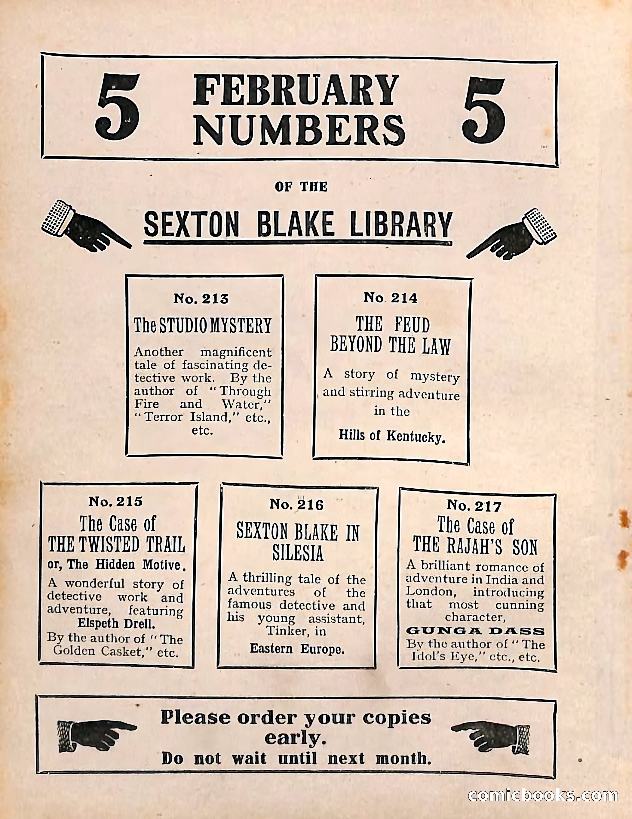 The Sexton Blake Library #208: The Case of the Cultured Pearls — page 2 of 68