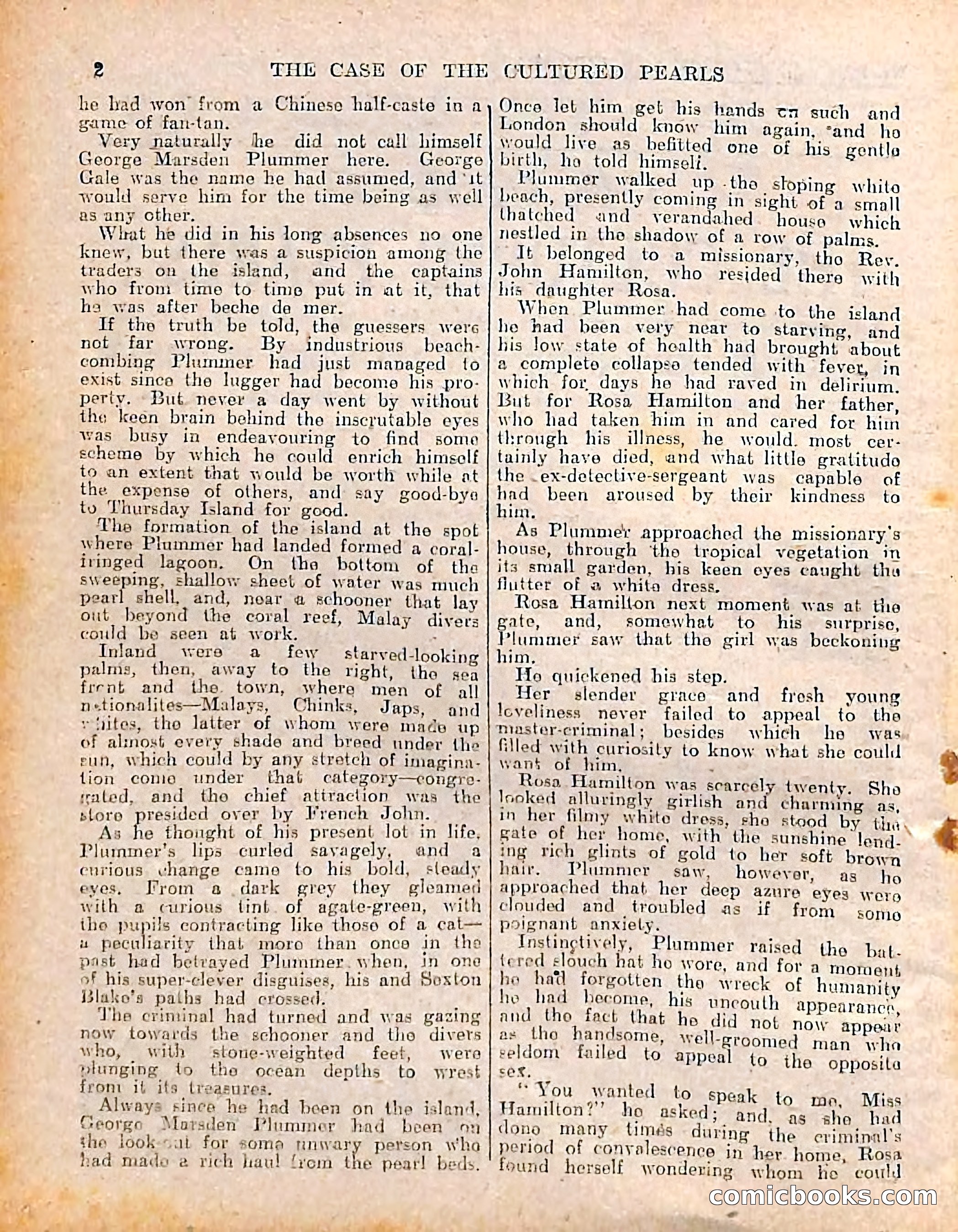 The Sexton Blake Library #208: The Case of the Cultured Pearls — page 4 of 68