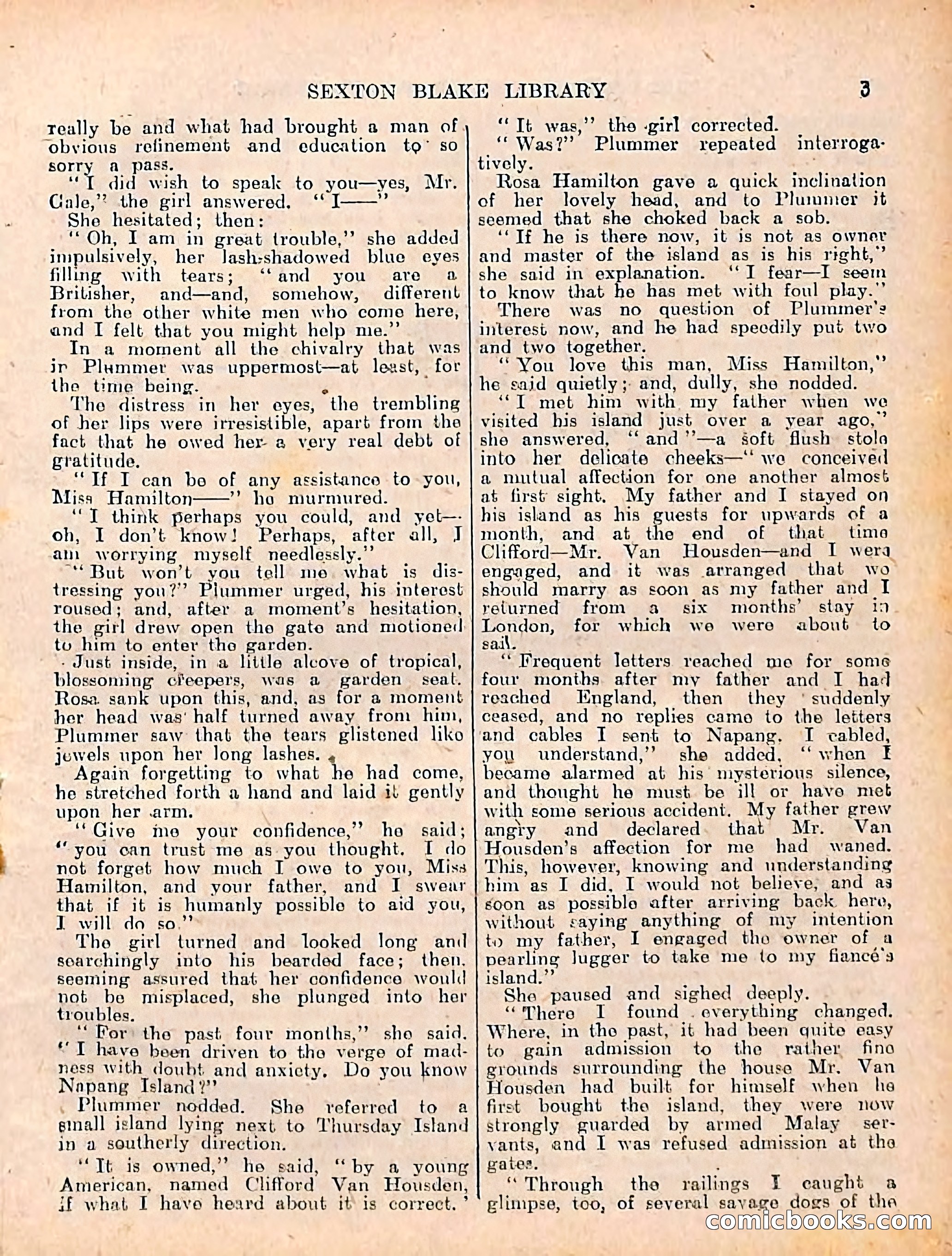 The Sexton Blake Library #208: The Case of the Cultured Pearls — page 5 of 68