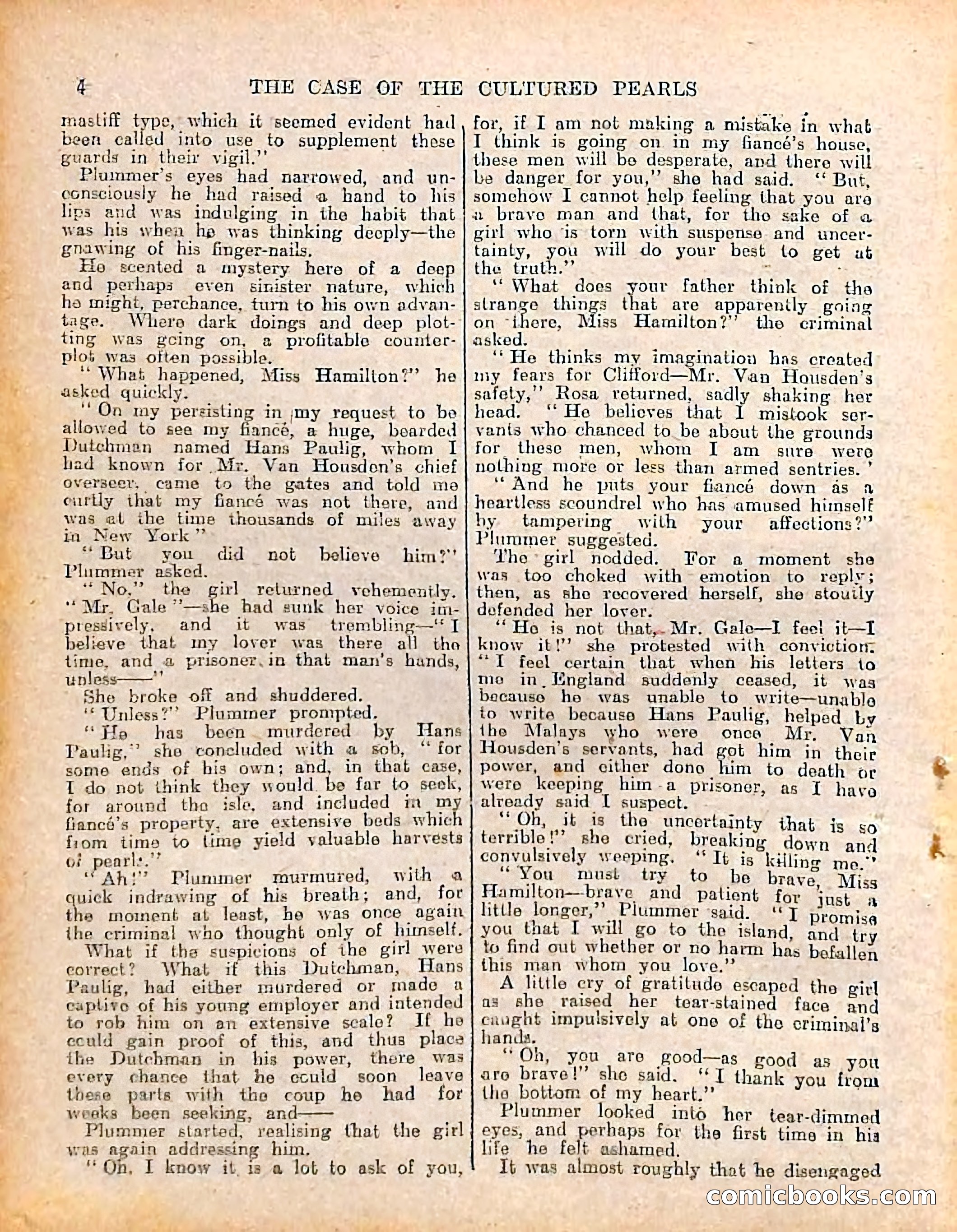 The Sexton Blake Library #208: The Case of the Cultured Pearls — page 6 of 68