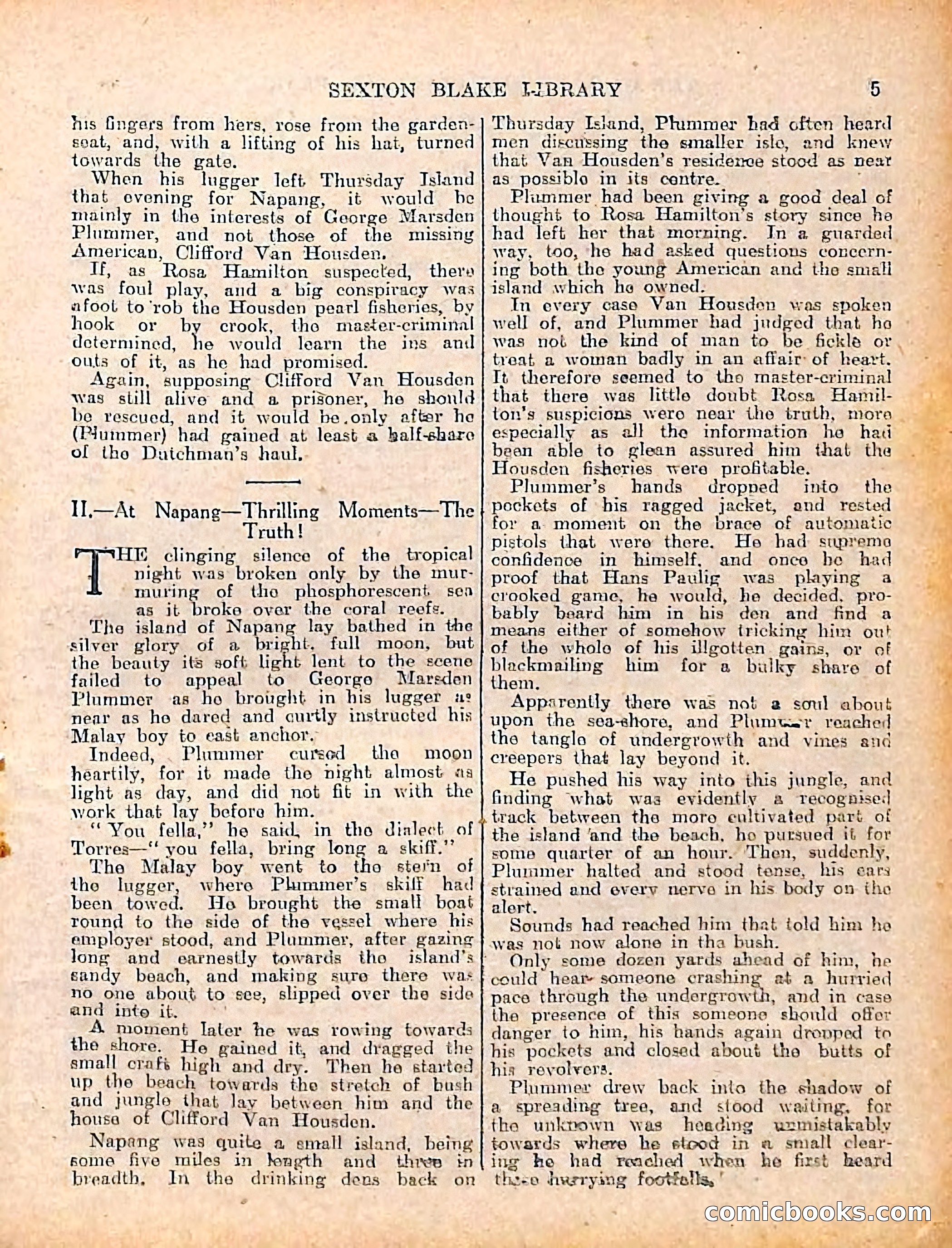 The Sexton Blake Library #208: The Case of the Cultured Pearls — page 7 of 68