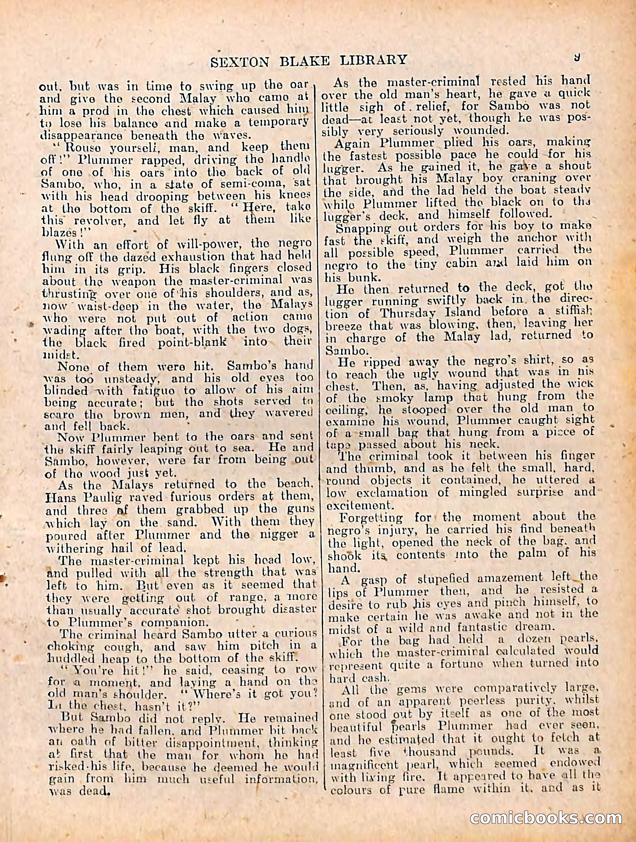 The Sexton Blake Library #208: The Case of the Cultured Pearls — page 11 of 68