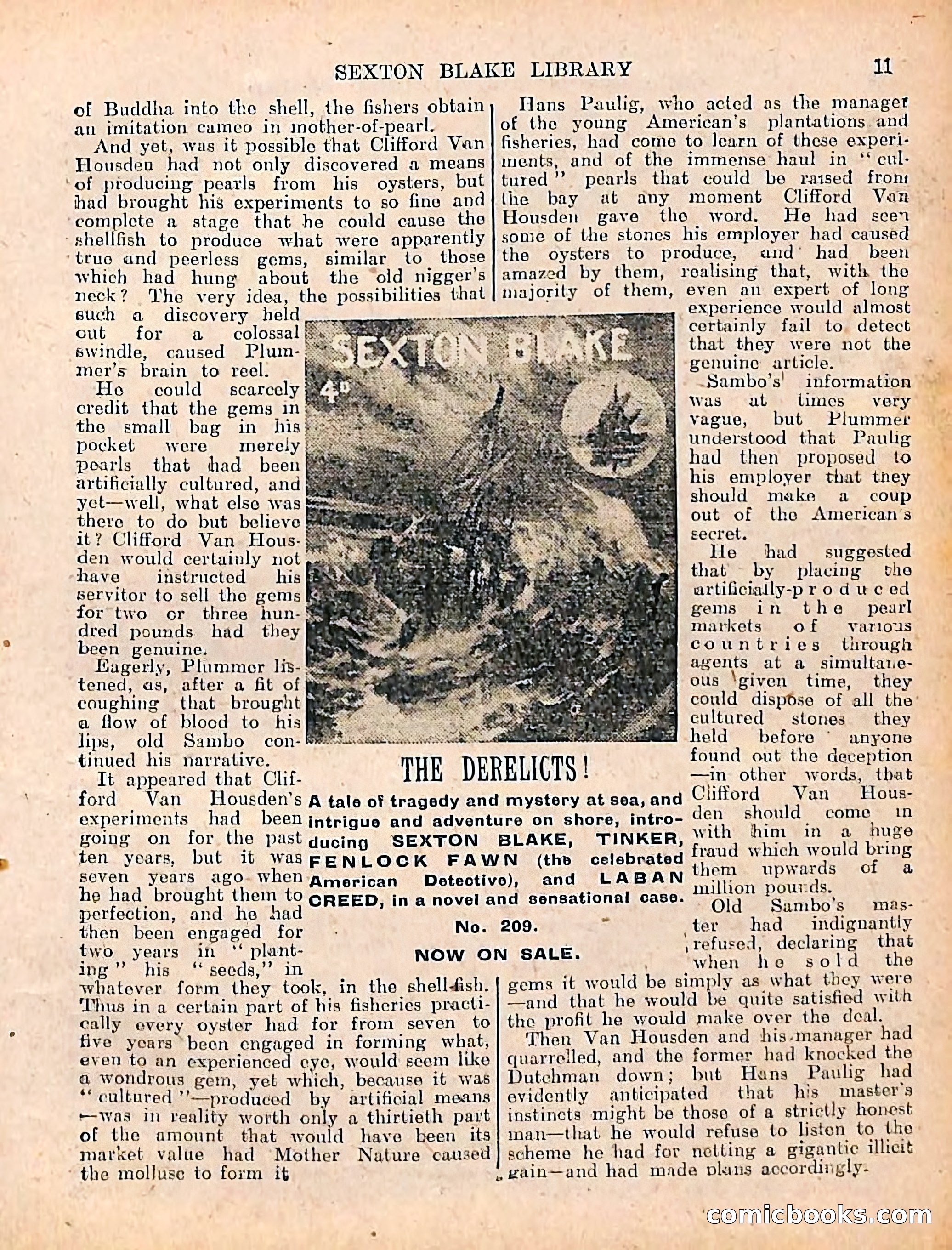 The Sexton Blake Library #208: The Case of the Cultured Pearls — page 13 of 68