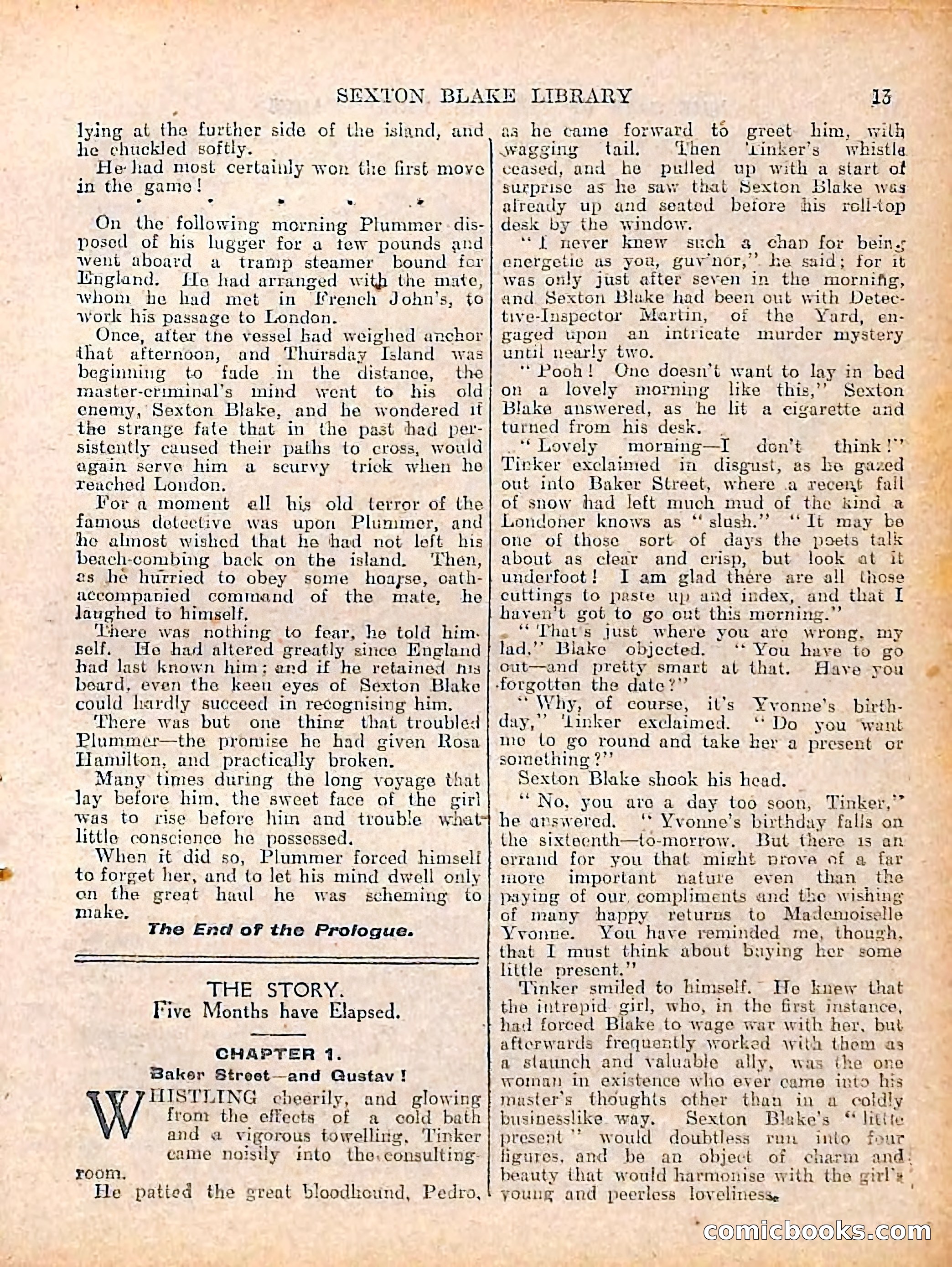 The Sexton Blake Library #208: The Case of the Cultured Pearls — page 15 of 68