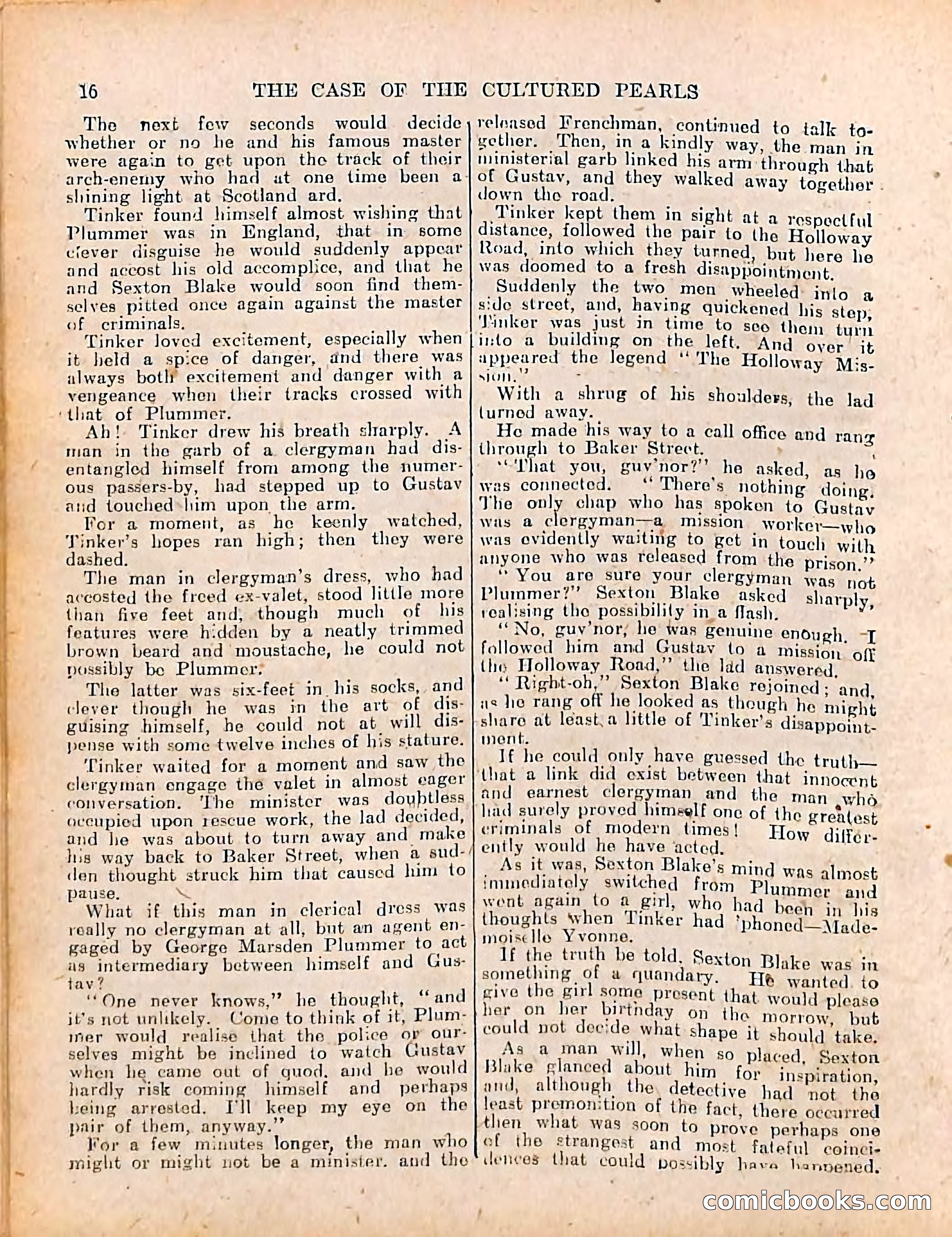 The Sexton Blake Library #208: The Case of the Cultured Pearls — page 18 of 68