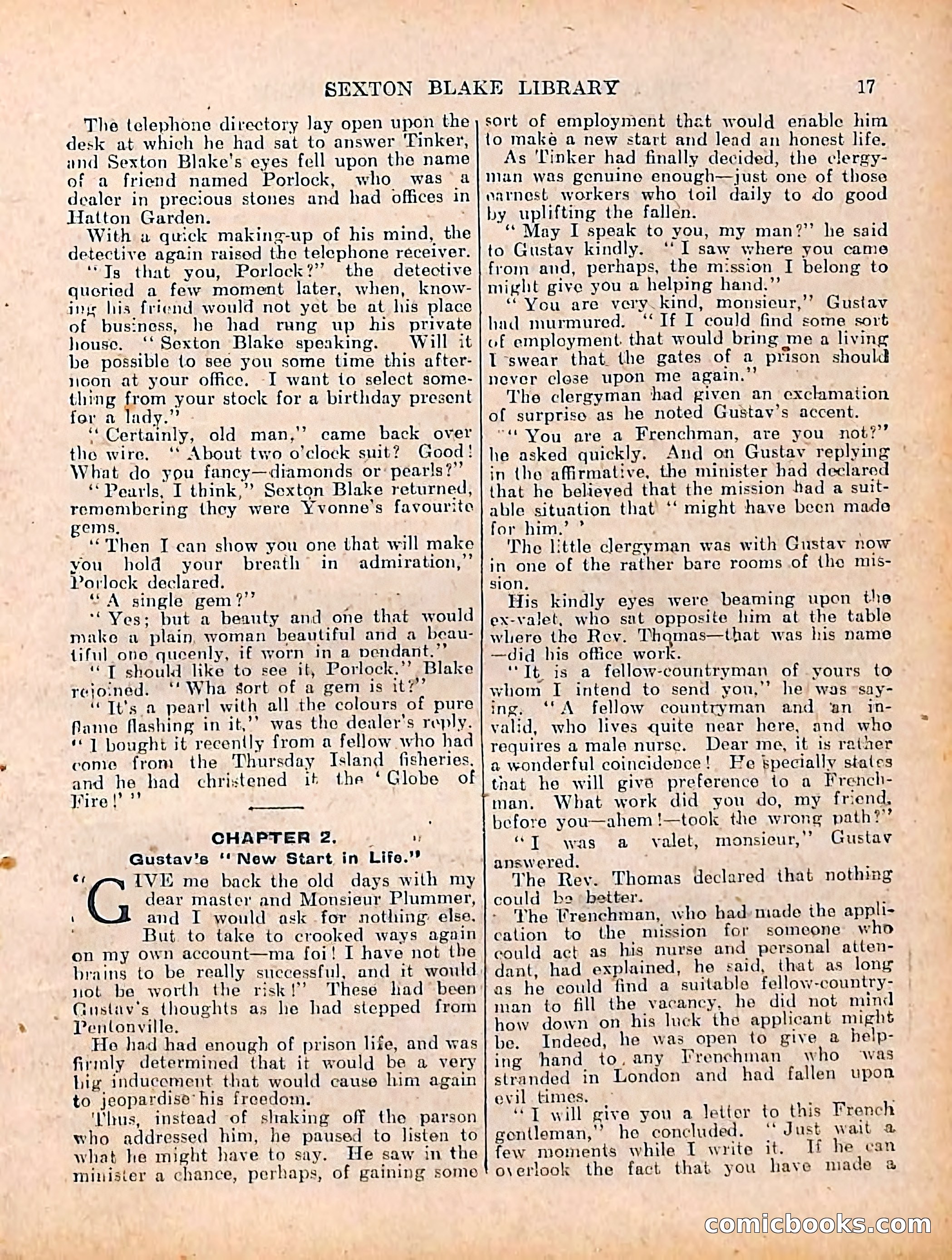 The Sexton Blake Library #208: The Case of the Cultured Pearls — page 19 of 68
