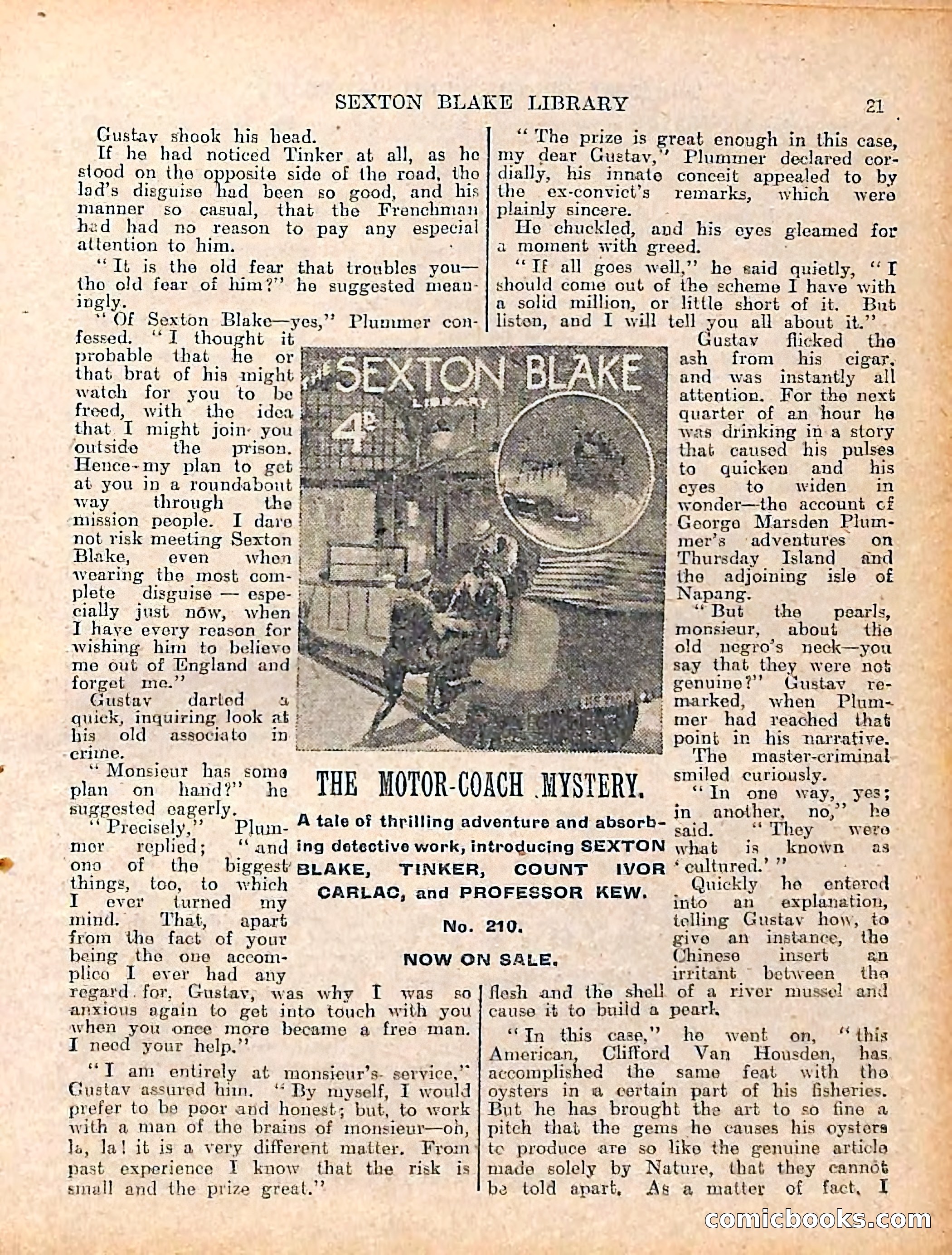 The Sexton Blake Library #208: The Case of the Cultured Pearls — page 23 of 68