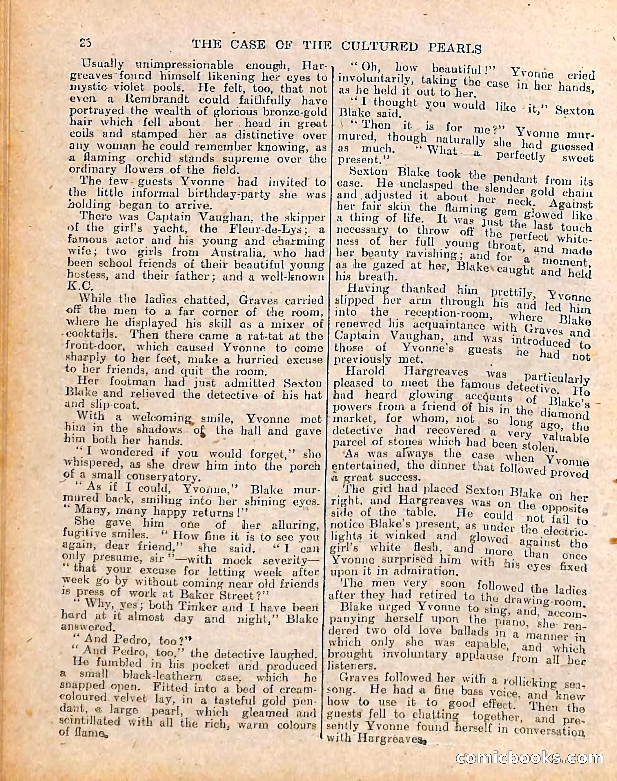 The Sexton Blake Library #208: The Case of the Cultured Pearls — page 28 of 68