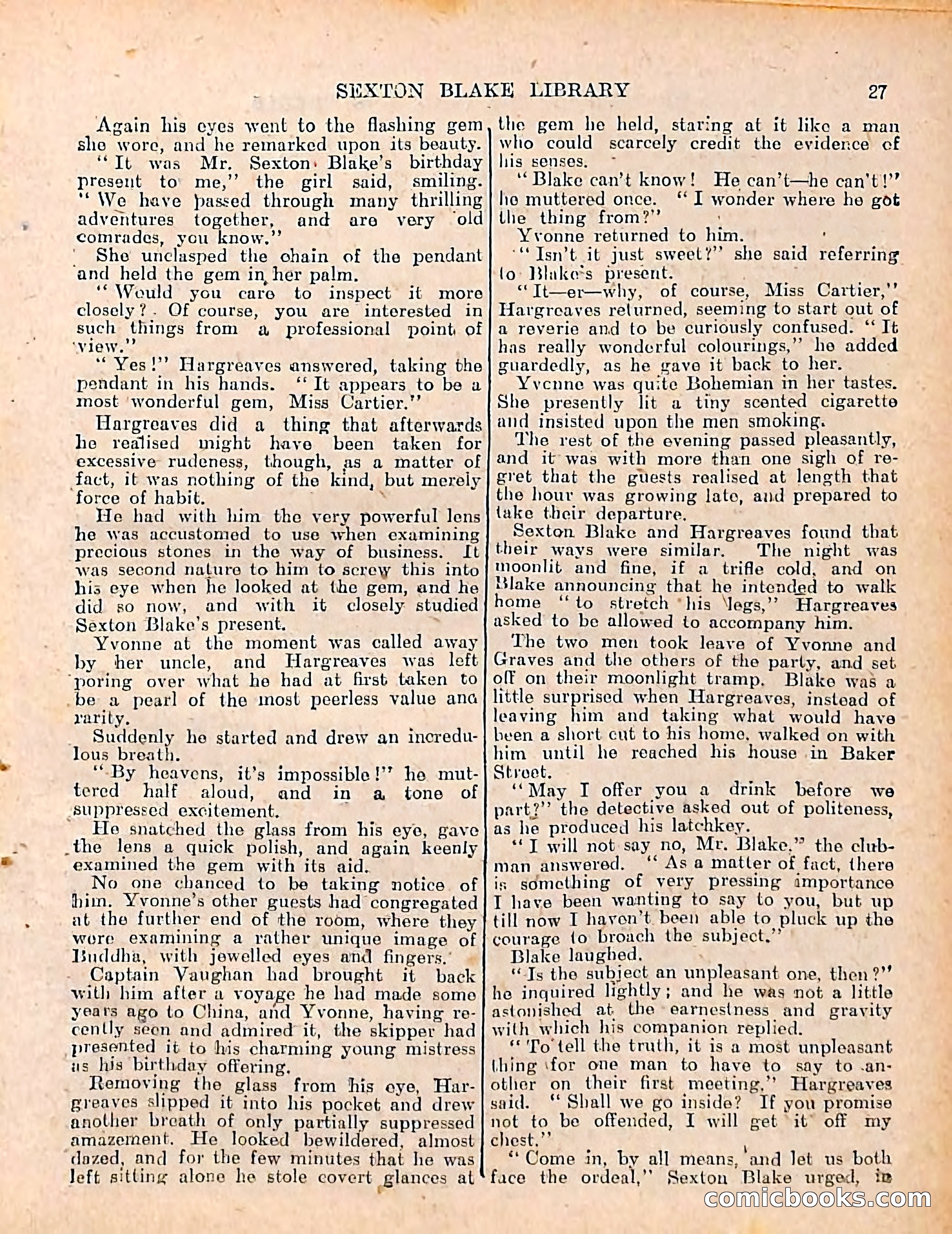 The Sexton Blake Library #208: The Case of the Cultured Pearls — page 29 of 68
