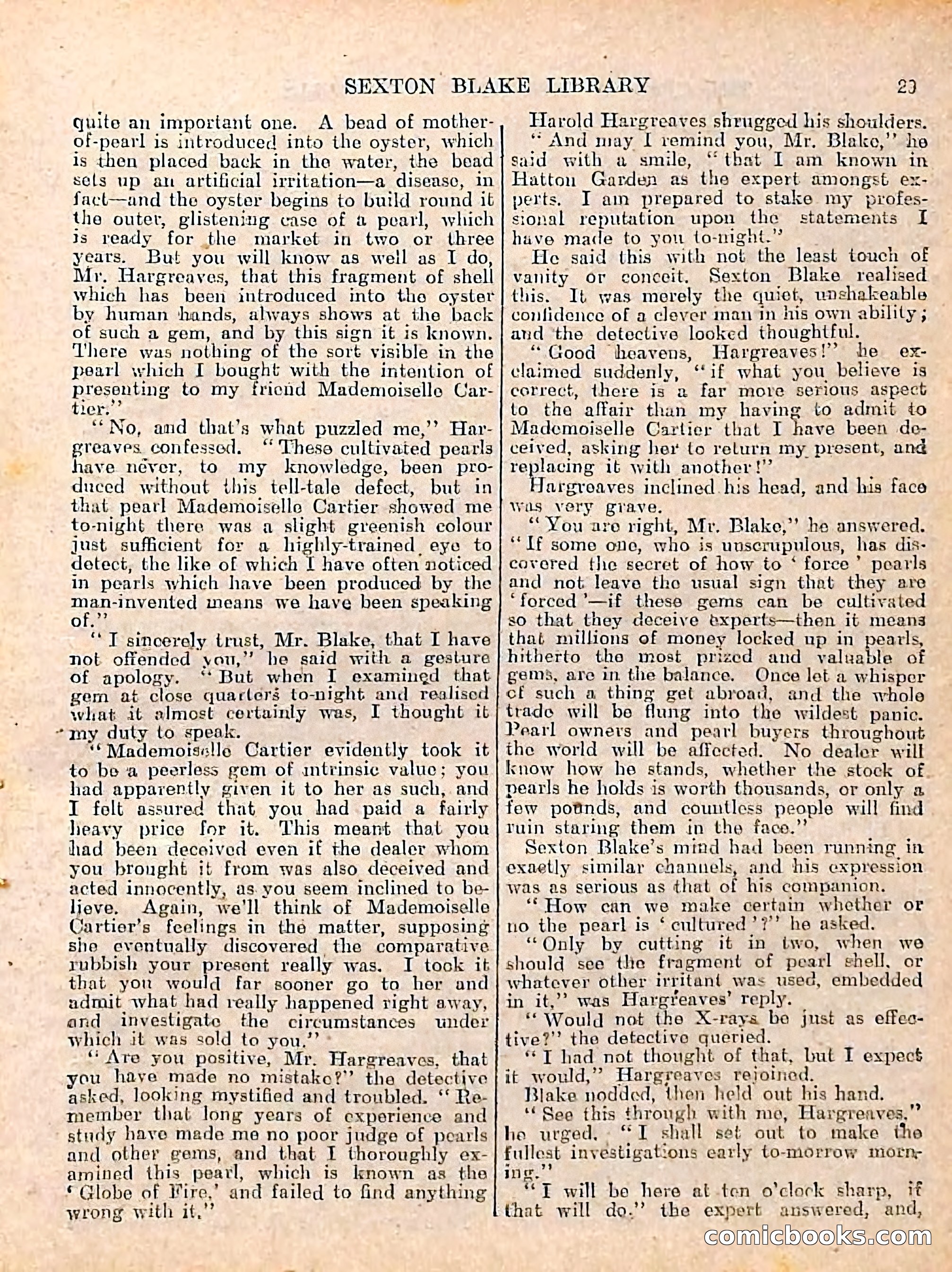 The Sexton Blake Library #208: The Case of the Cultured Pearls — page 31 of 68
