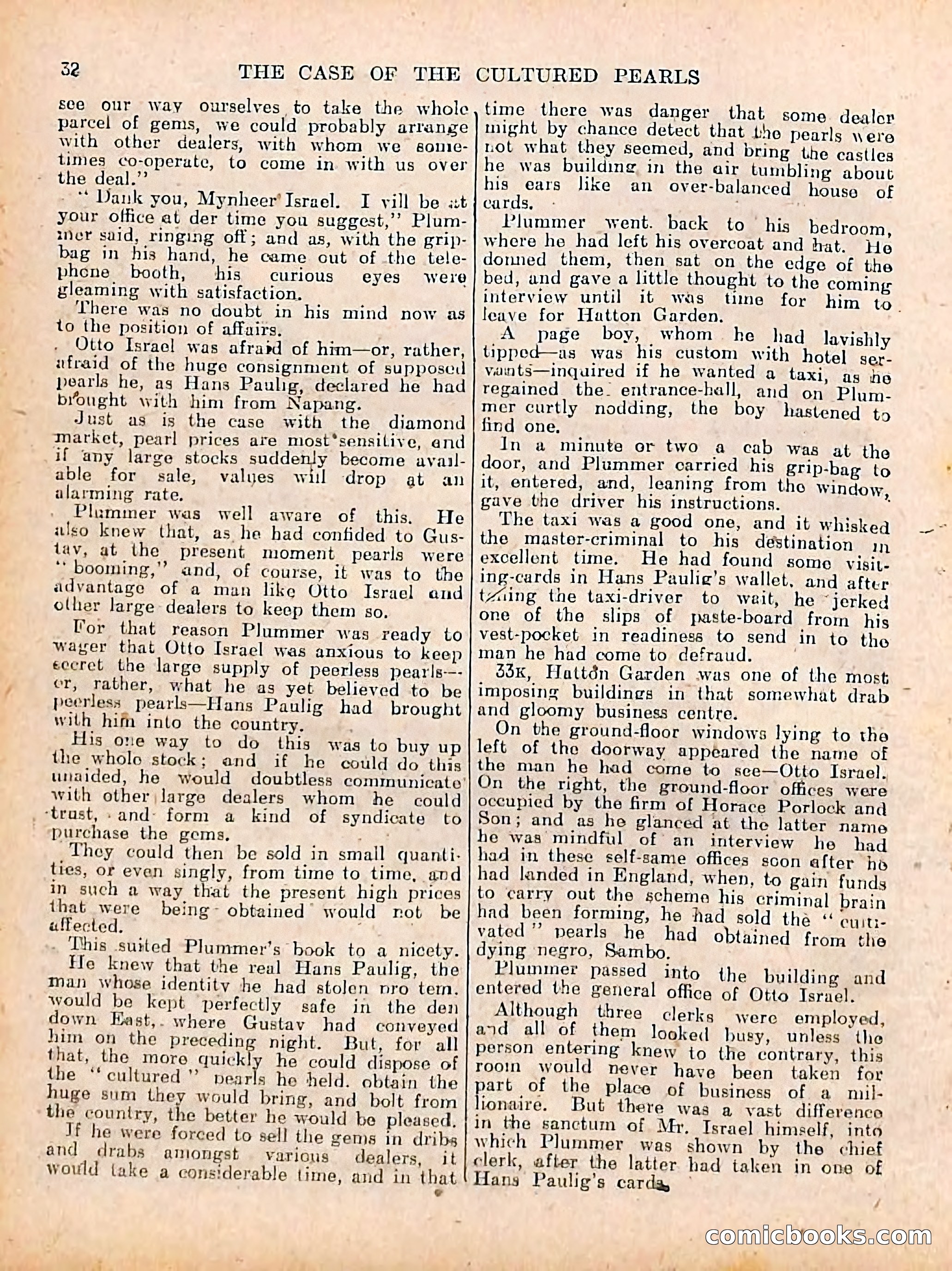 The Sexton Blake Library #208: The Case of the Cultured Pearls — page 34 of 68