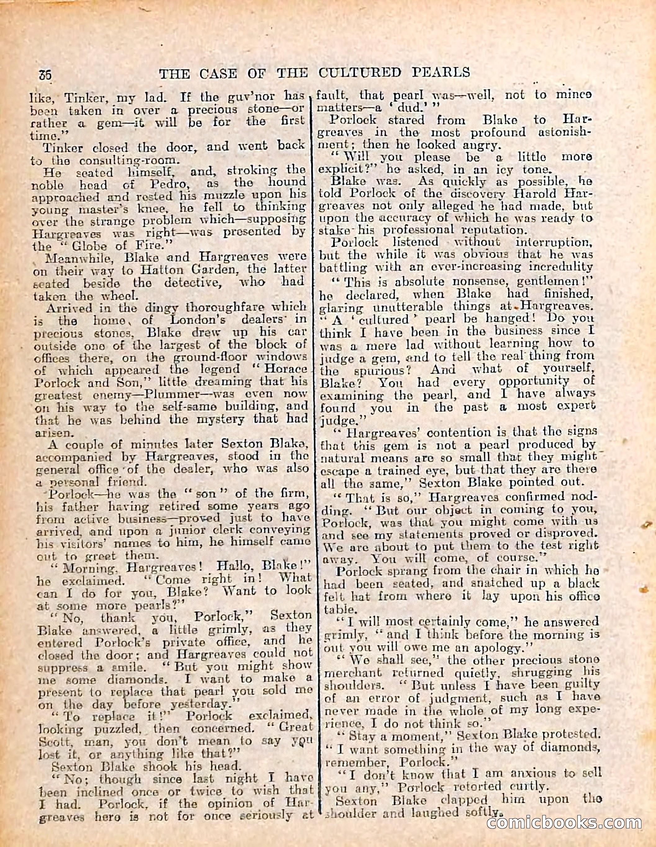 The Sexton Blake Library #208: The Case of the Cultured Pearls — page 38 of 68