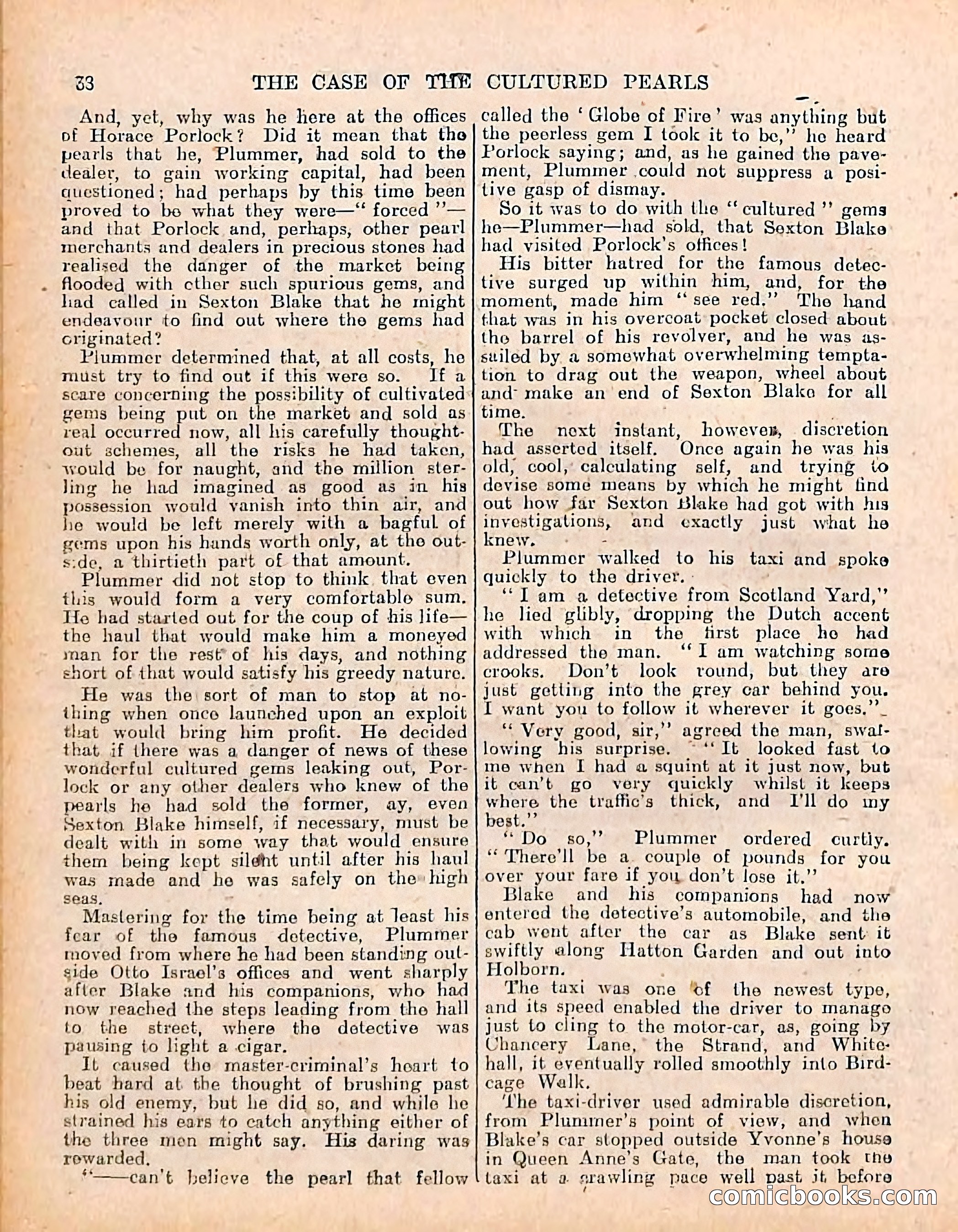 The Sexton Blake Library #208: The Case of the Cultured Pearls — page 40 of 68