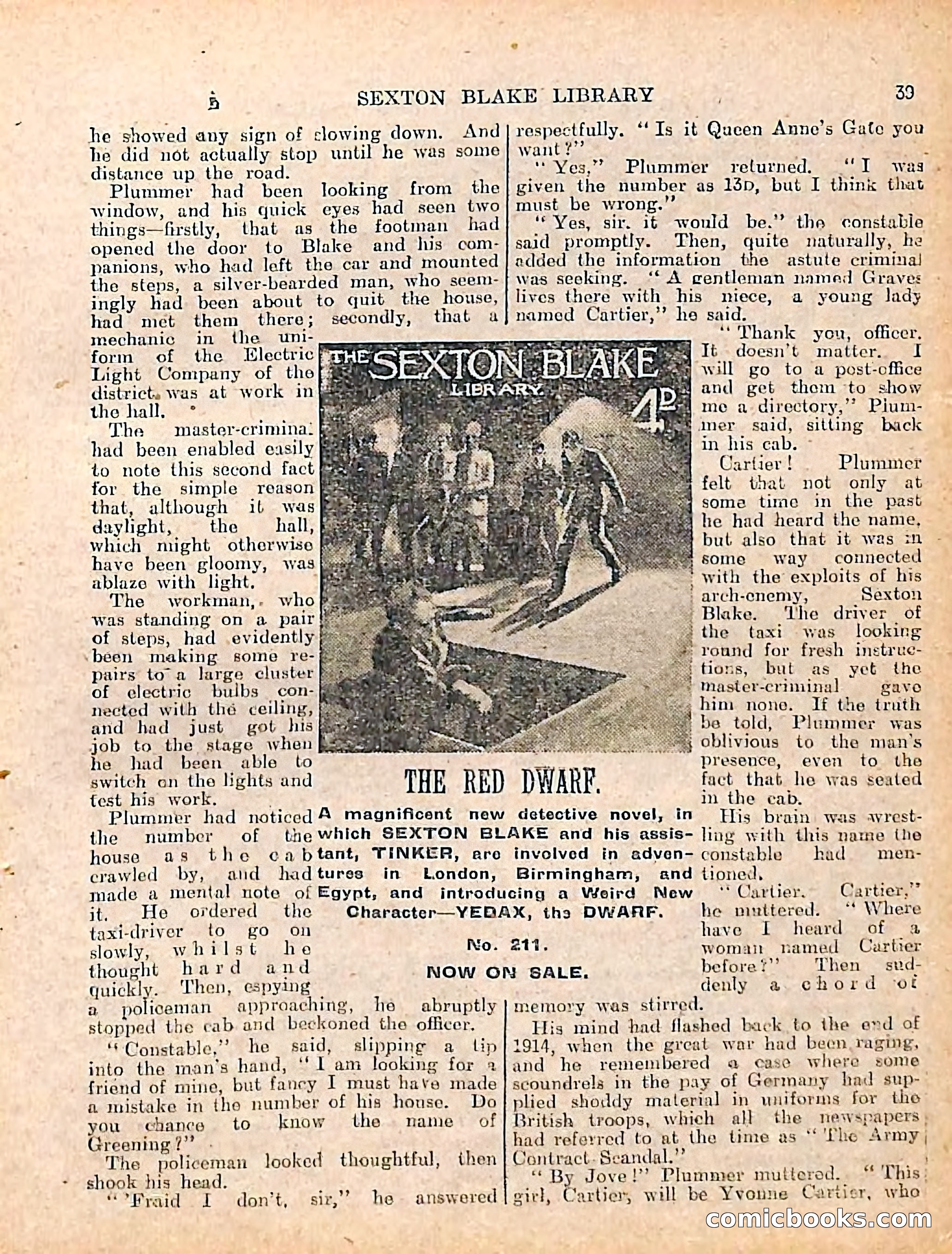 The Sexton Blake Library #208: The Case of the Cultured Pearls — page 41 of 68