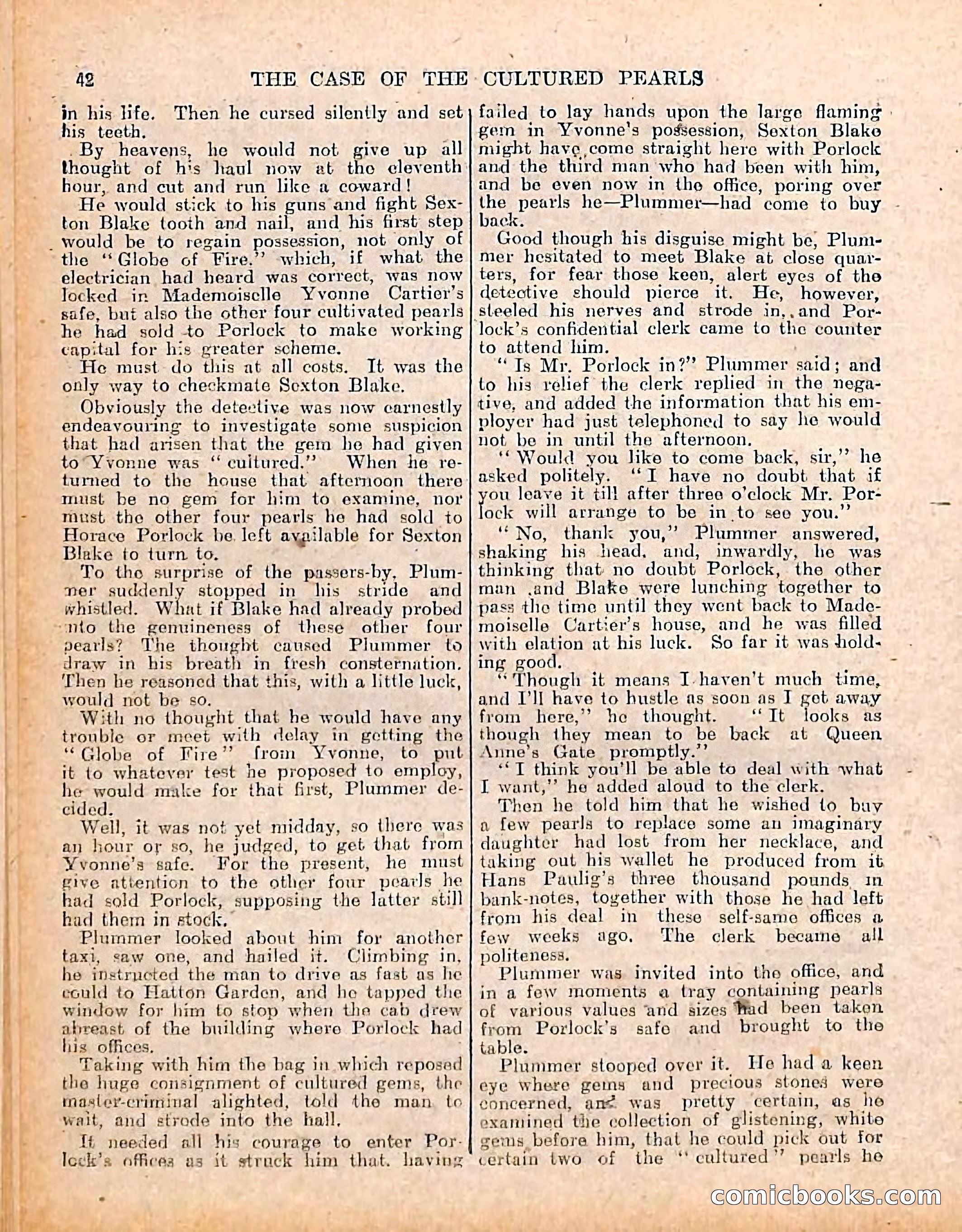The Sexton Blake Library #208: The Case of the Cultured Pearls — page 44 of 68