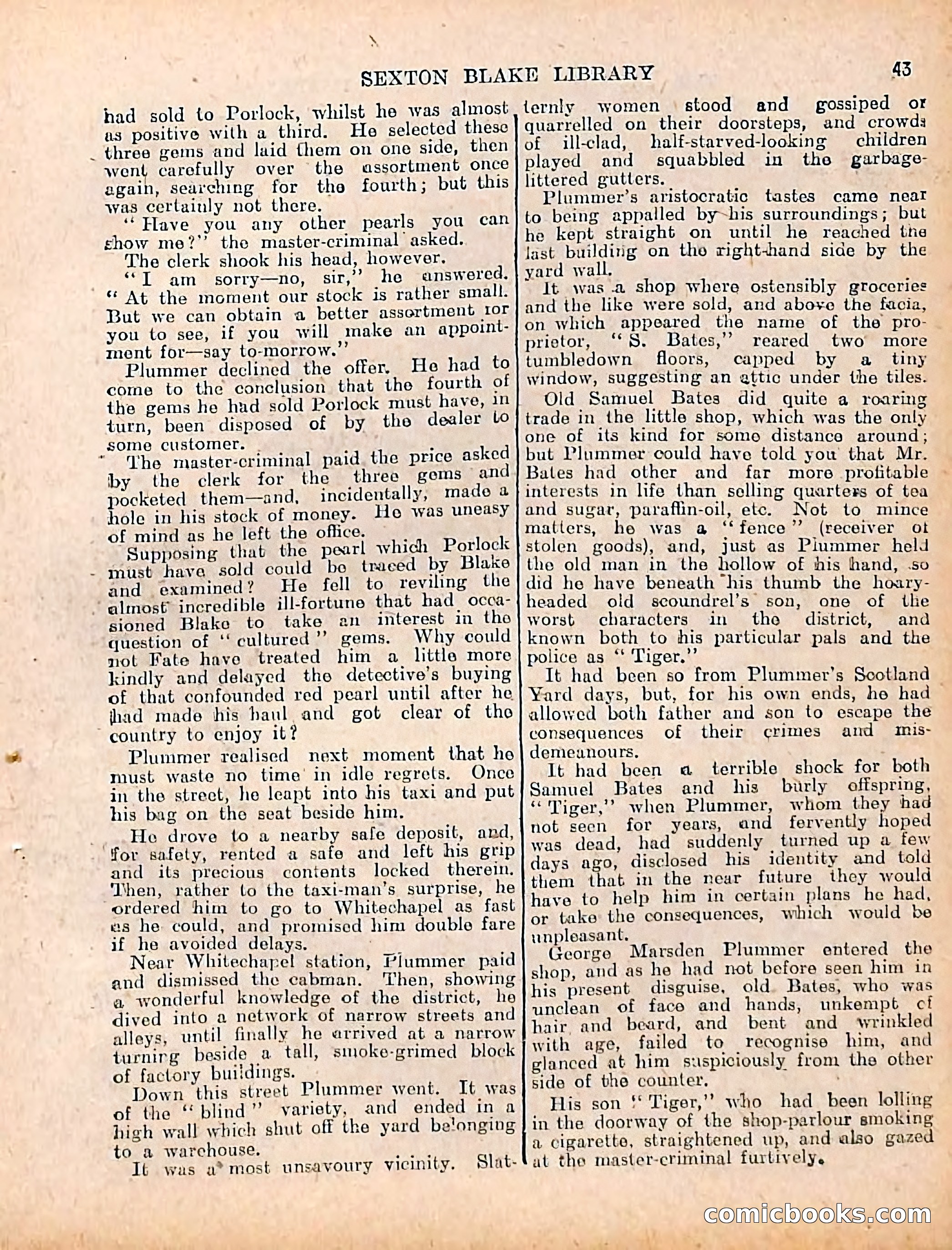 The Sexton Blake Library #208: The Case of the Cultured Pearls — page 45 of 68